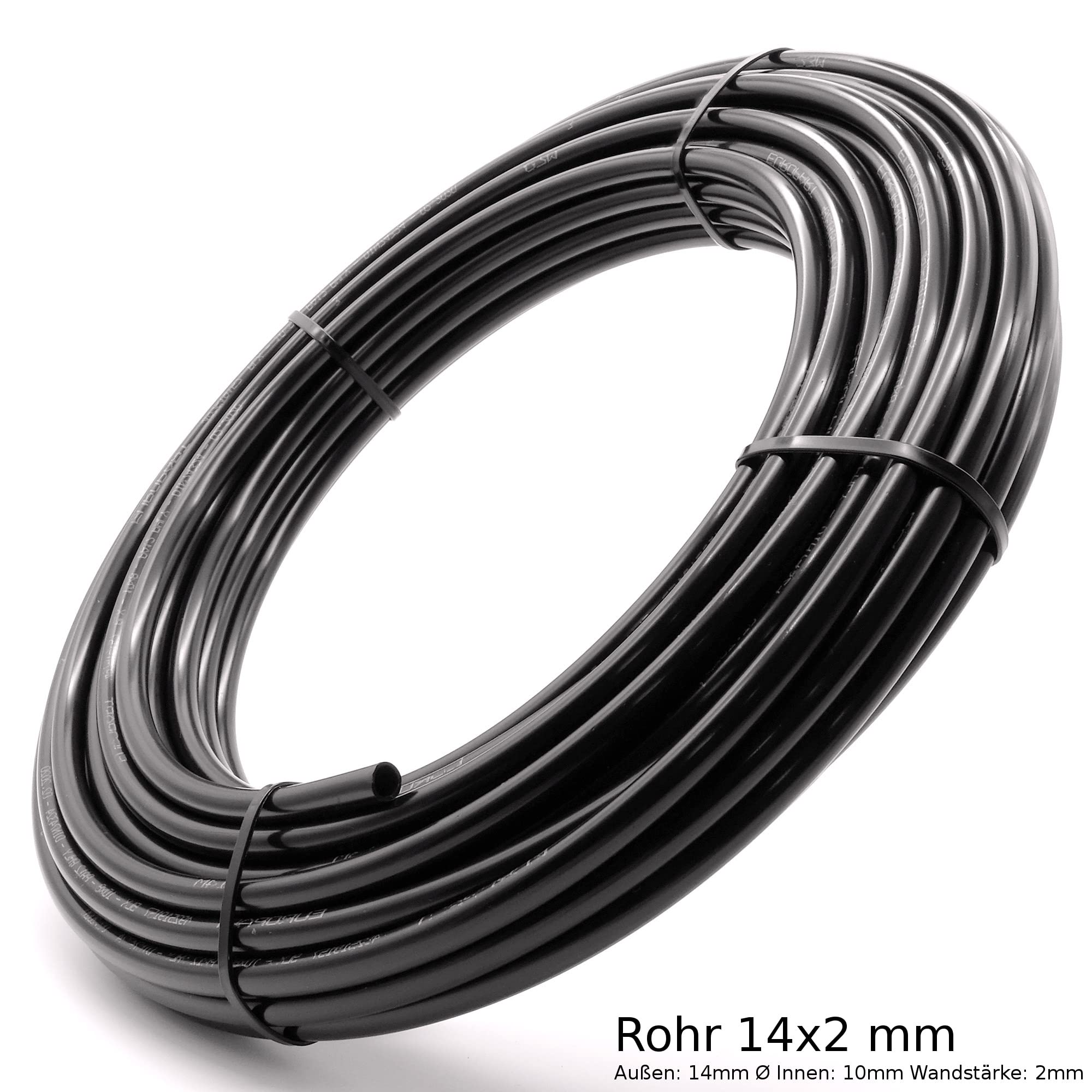 25m Rolle Polyamindrohr Kunststoffrohr Kraftstoffleitung PA Rohr Druckluft LKW (14x2mm)