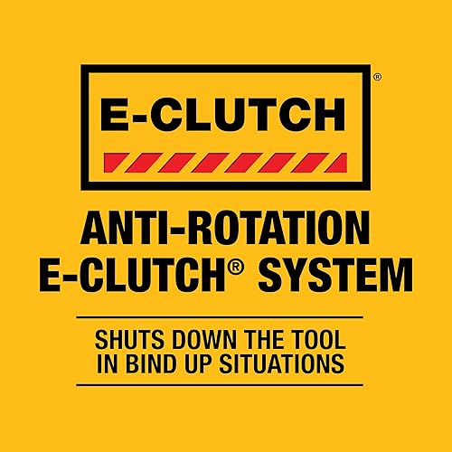 Miniatura 8 de DEWALT Herramienta de amoladora angular, 6 pulgadas, interruptor de paleta sin bloqueo, 13 amperios (DWE43144N), amarillo