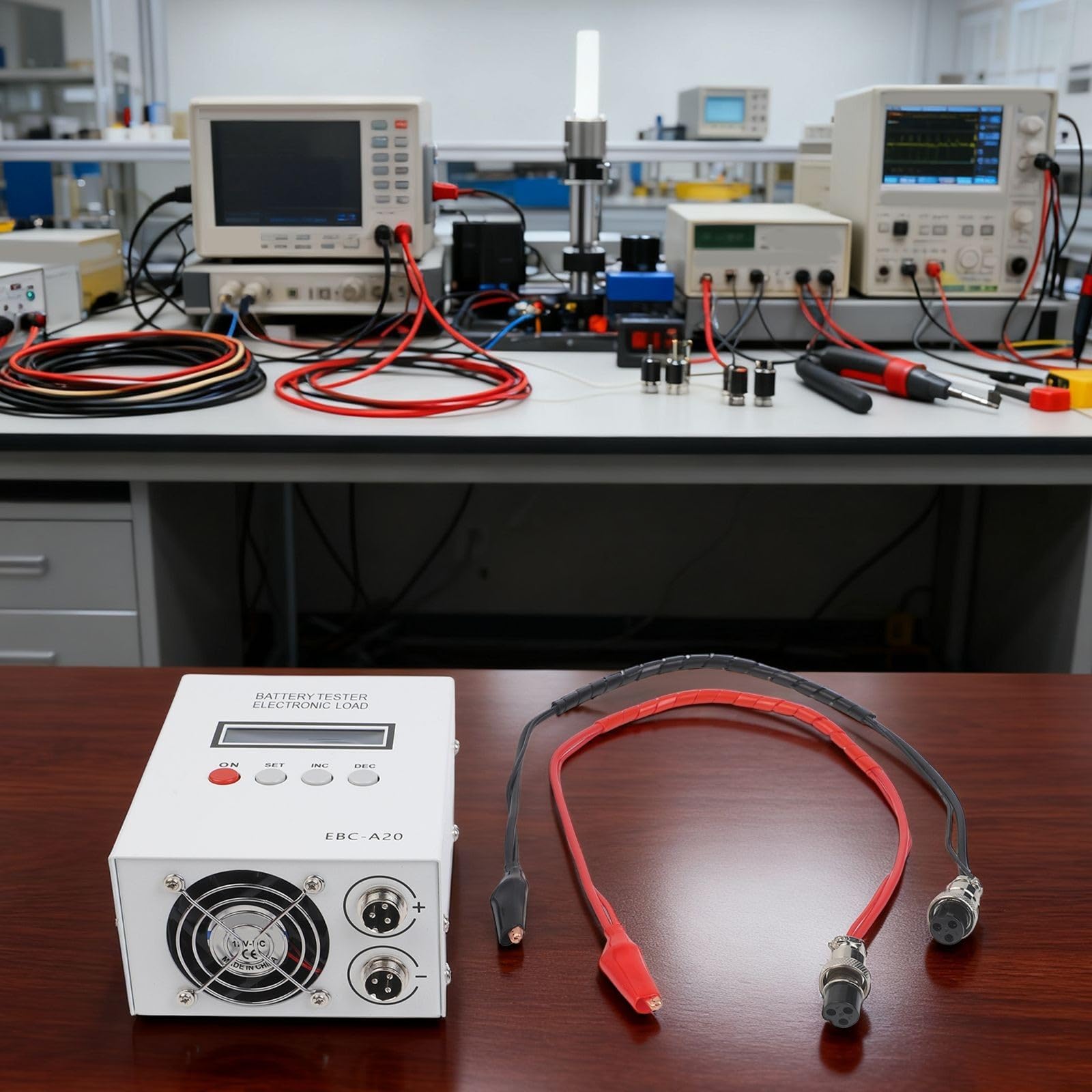 EBC-A20 Batteriekapazitätstester, 5A Ladung 20A Entladung 85W, PC-Softwaresteuerung, LCD-Display, für Li-Ion-Säurezellen, einstellbarer Strom (A)