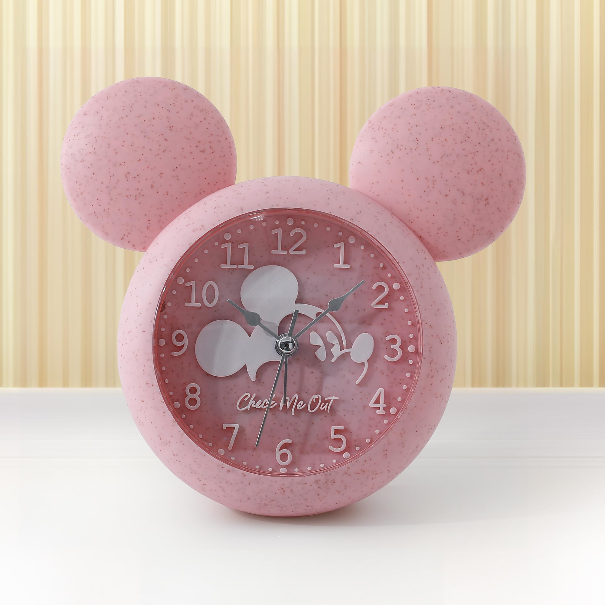UMAI Alarm Clock (15cm) | Alarm Clock for Students | Loud Alarm Clock for Heavy Sleepers | Mini Alarm Clock for Kids | Alarm Clock for Bedroom | Mickey Mouse Shaped Table Clock for Study Table - Pink (B0DCP58TD5) Amazon Price History, Amazon Price Tracker