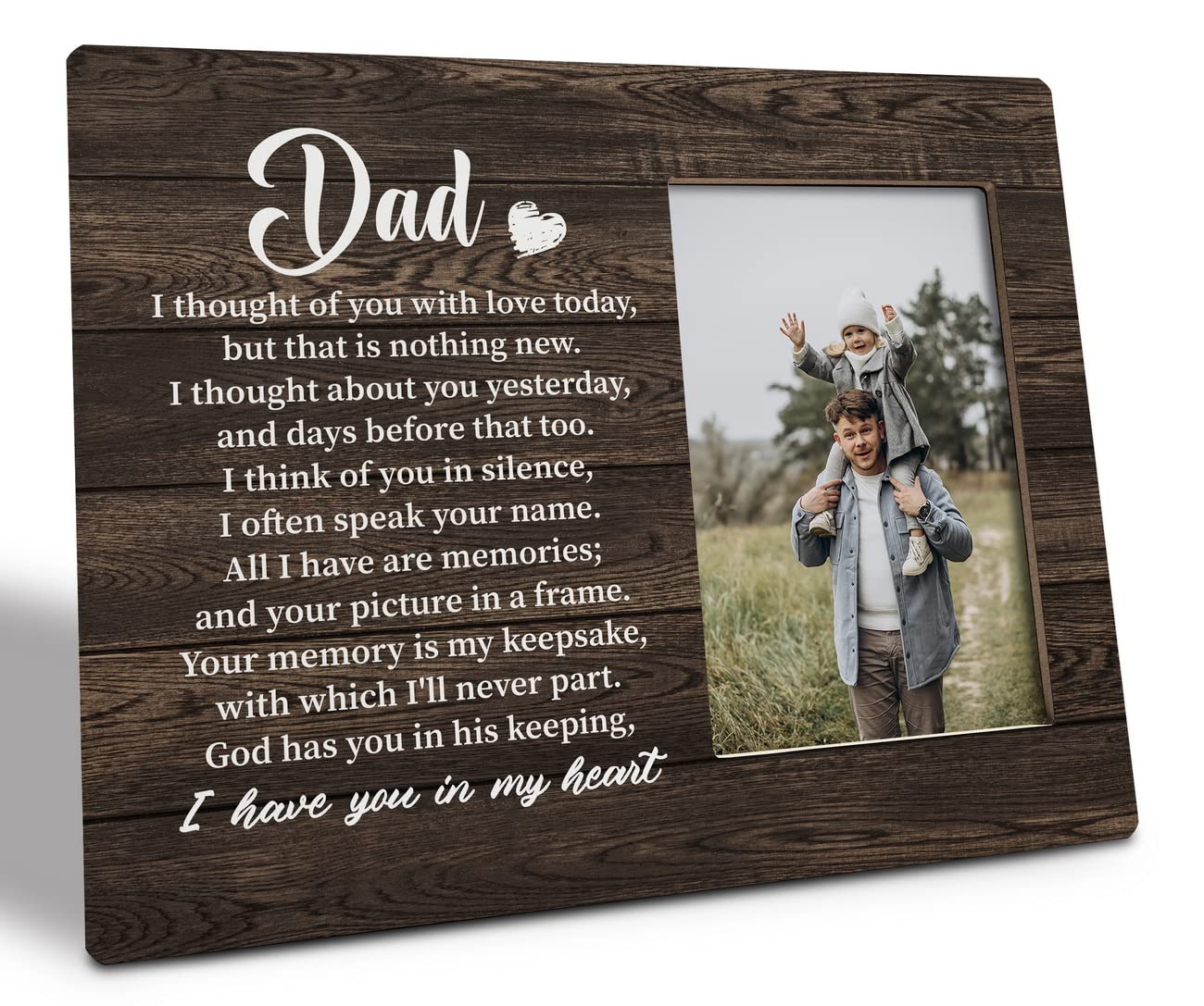 Amazon.com - Dad Memorial Picture Frames, Dad I Have You in My Heart ...