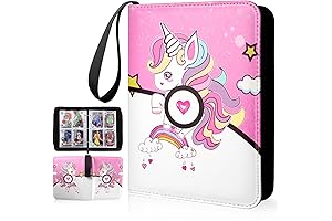Premium 400-Pocket Unicorn Card Binder with Zipper