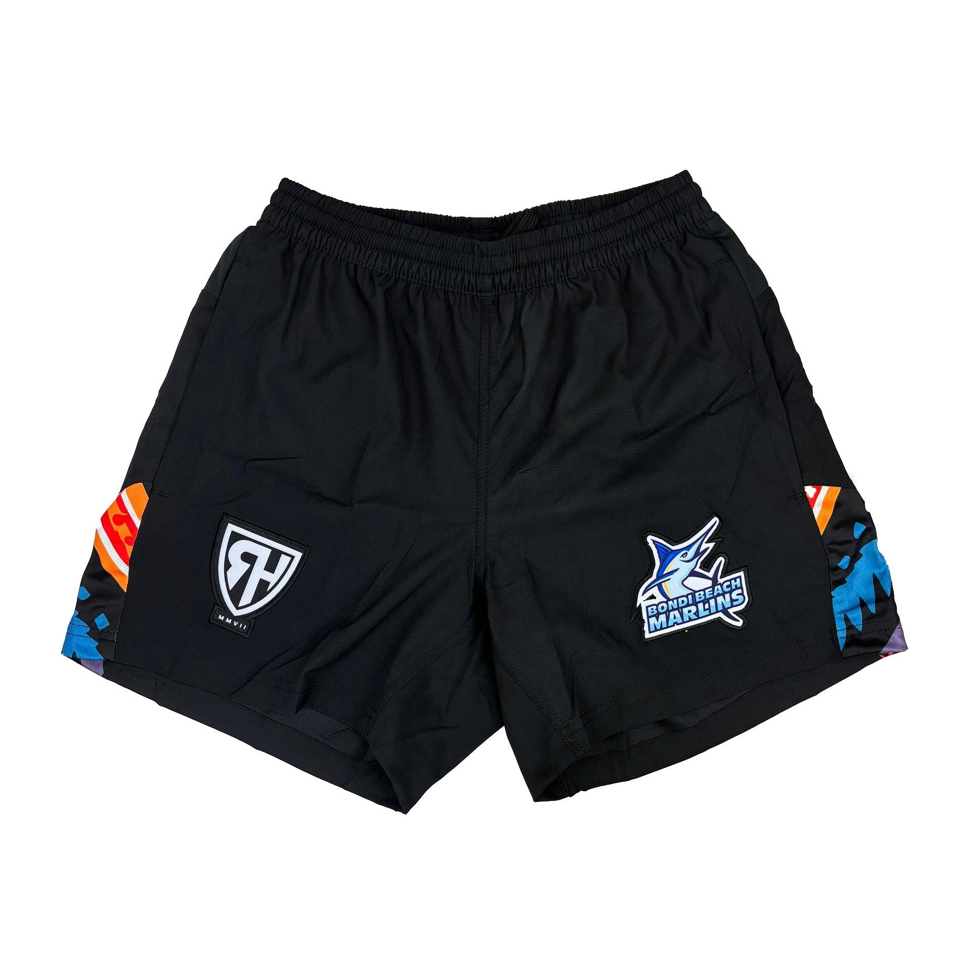 Rugby HeavenRH MMVII Mens Rugby Training Match Shorts Taiaha Fighting Maoris Patagonia Gauchos Osaka Super Sumos Long Bay Lions Bondi Beach Marlins