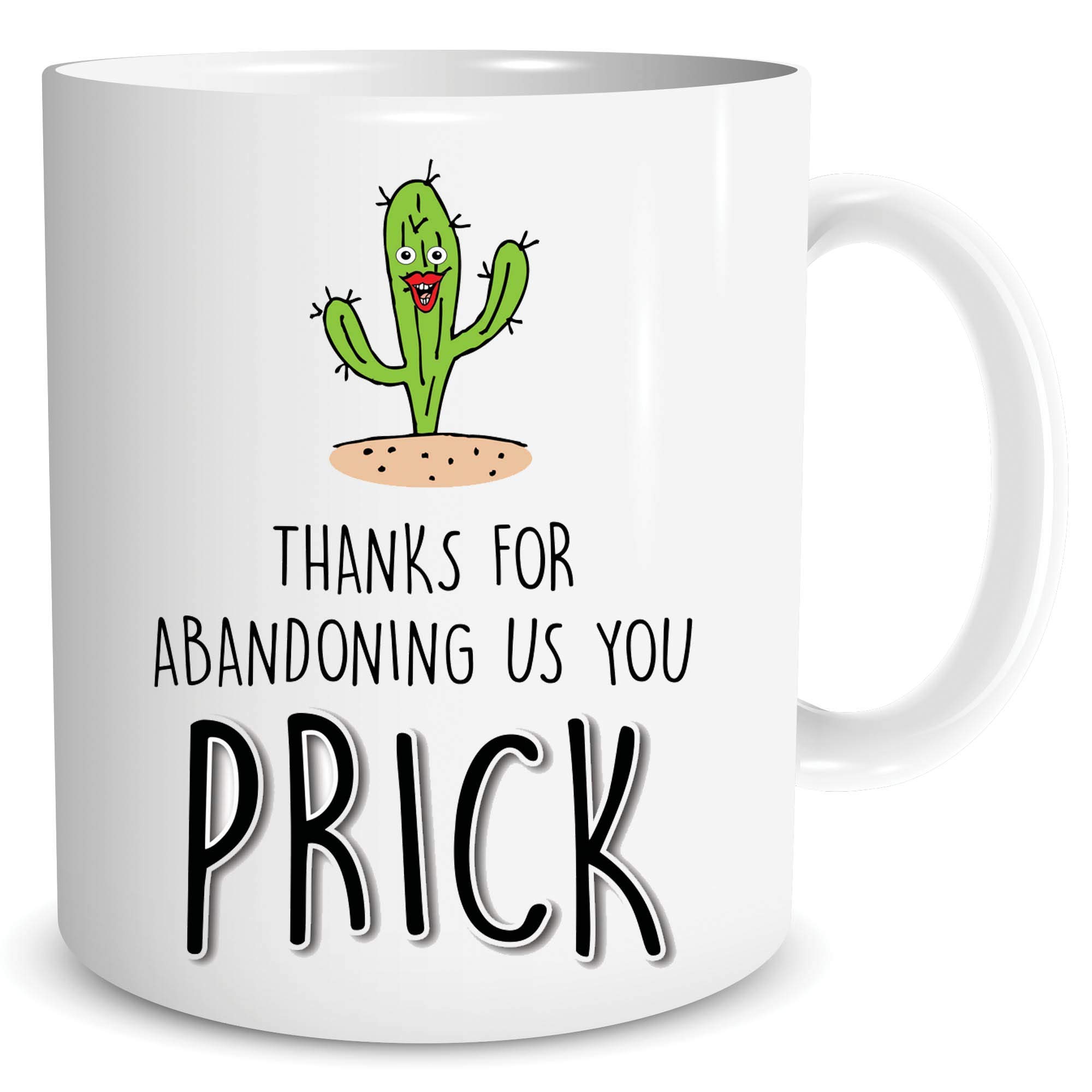 Peachy Antics White Funny Leaving Novelty Mug New Job Present Colleague Coworker Prick Wsdmug1595