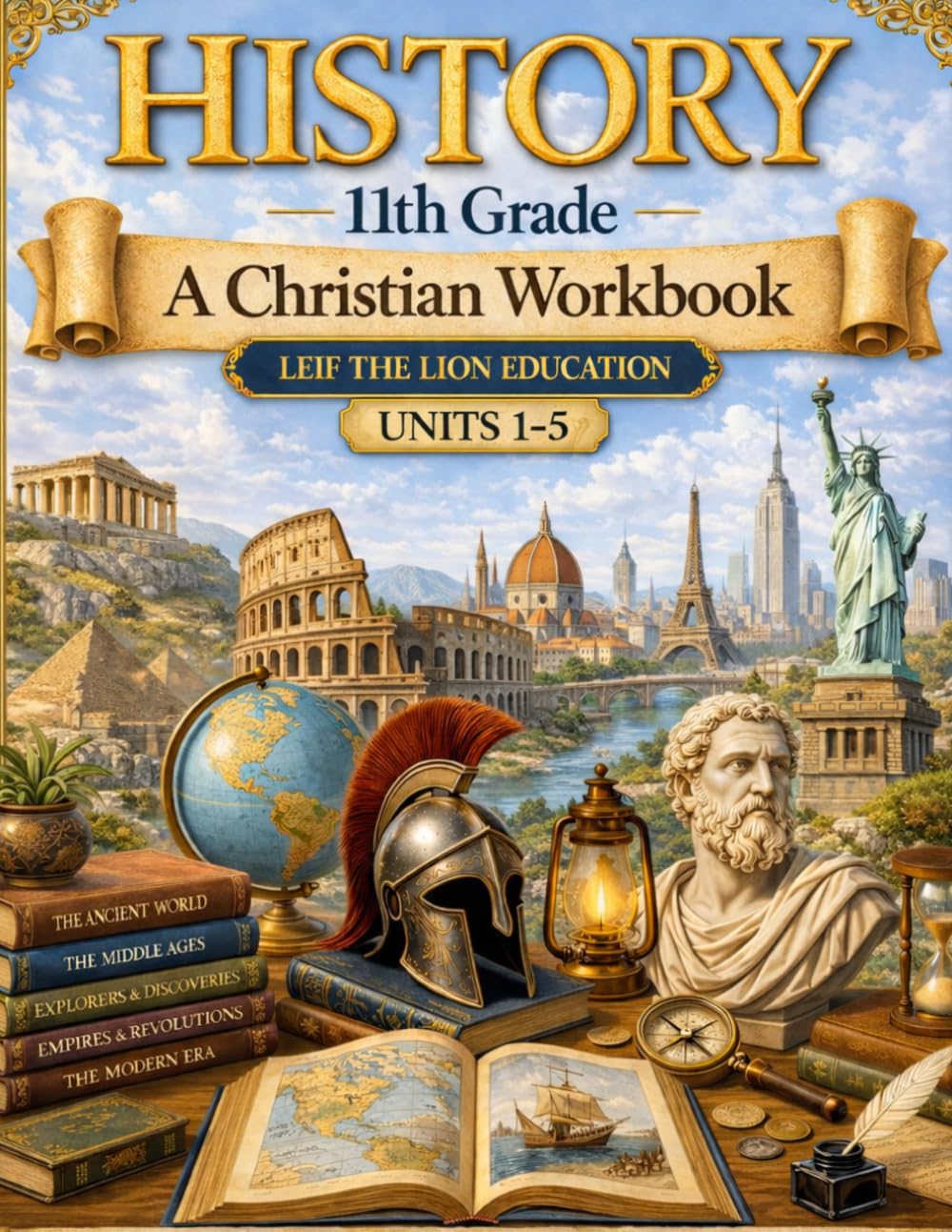 11th Grade History - Semester 1: A Christian Homeschool Workbook (Units 1 - 5)