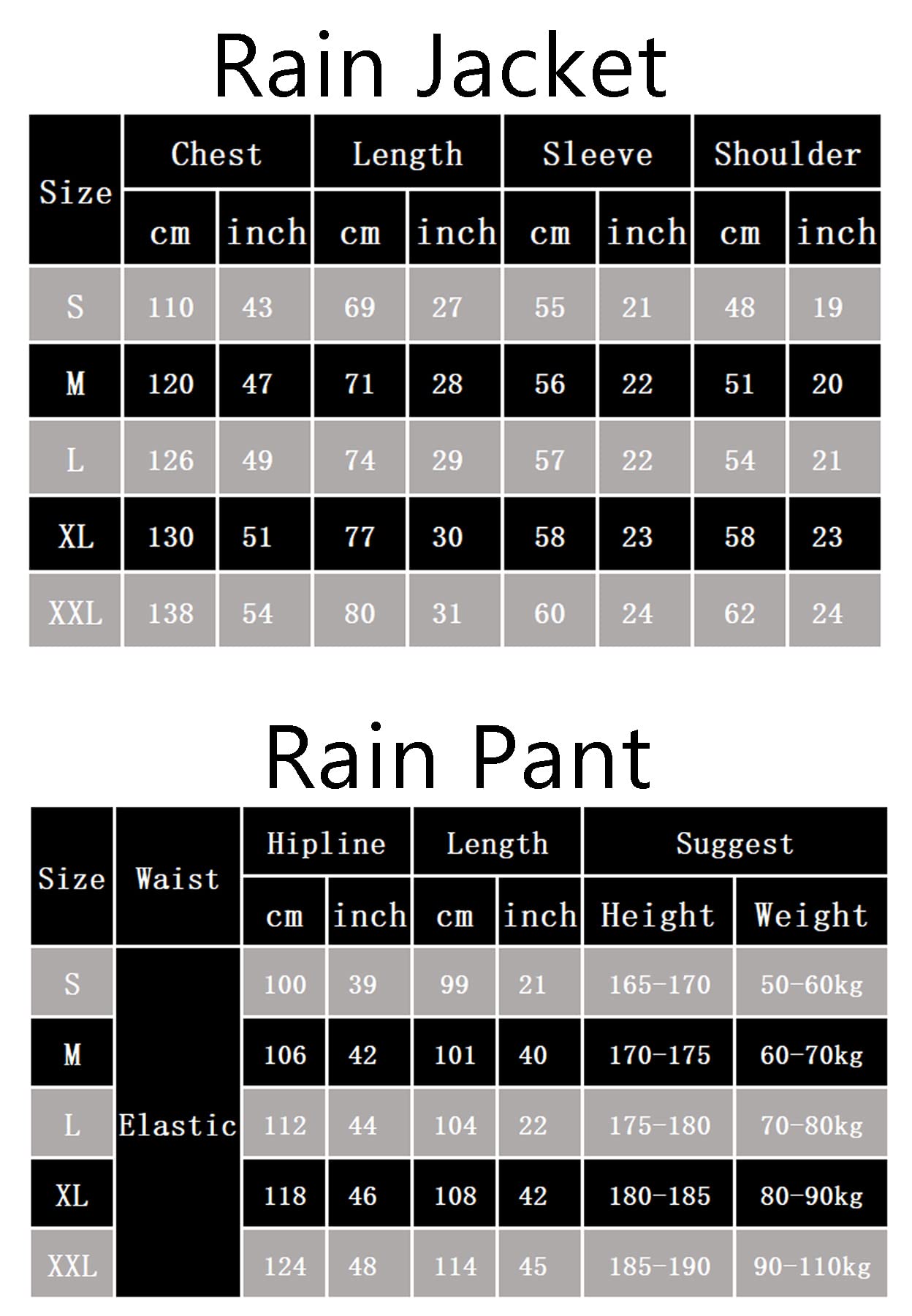 Homme 2 Pièces Réfléchissante Combinaison de Pluie Imperméable à Capuche Léger Veste de Randonnée Ensemble Veste et Pantalon de Pluie Extérieur