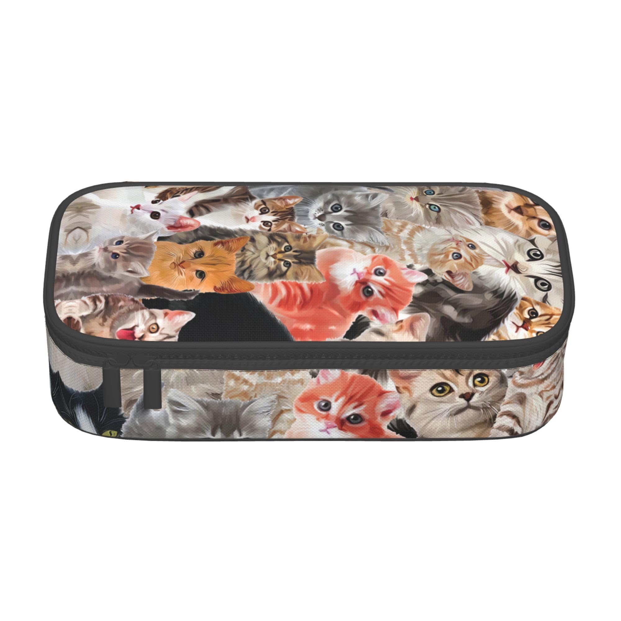 Abaysto Cat Pencil Case Large Capacity Pencil Pouch Pen Bag Cosmetic Portable Gift for Office School Teen Girl Boy Men Women Adult — image 1