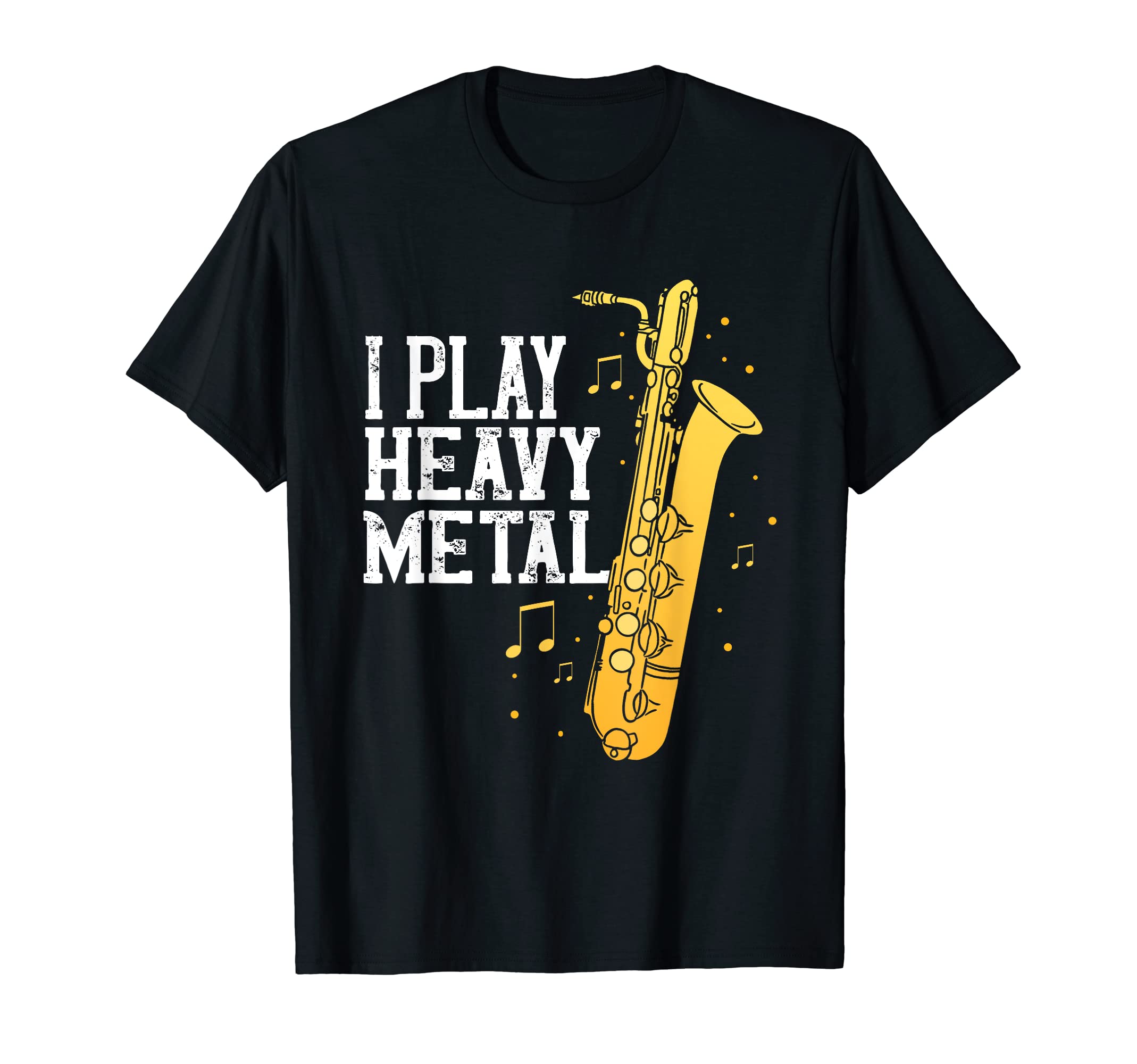 Cool Marching Band Euphoniumist BaritoneSaxophone I Play Heavy Metal Saxophonist Euphonium Baritone T-ShirtOEKO-TEX STANDARD 100