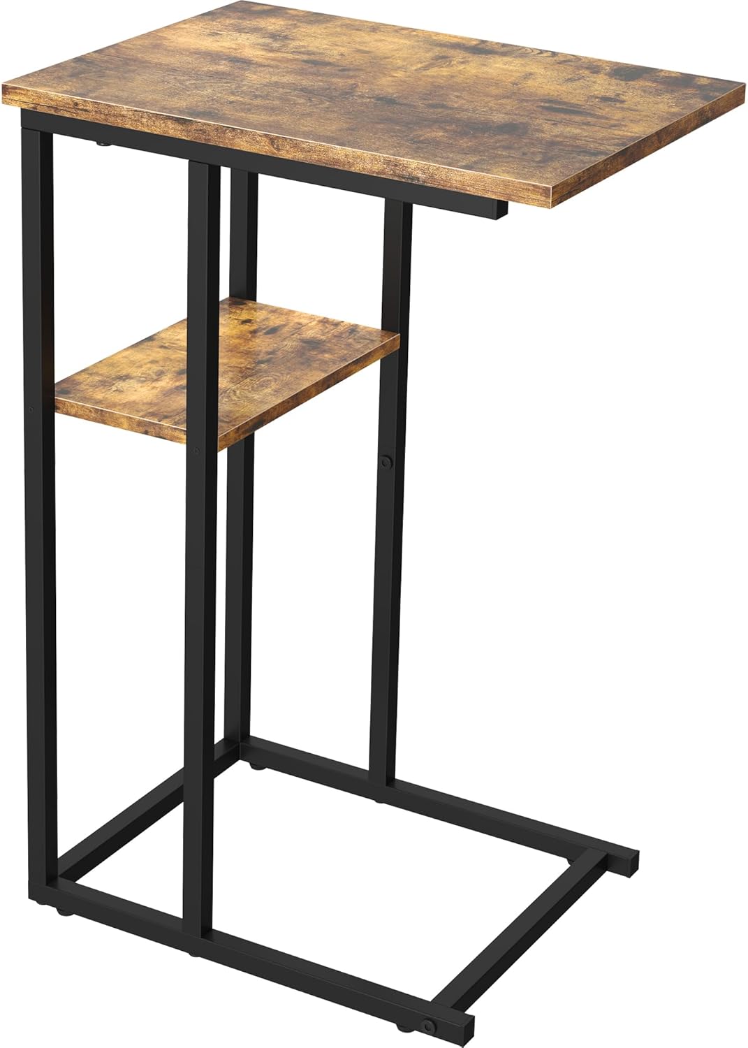 Yusong C Shaped End Table, Small Side Tables Slide Under