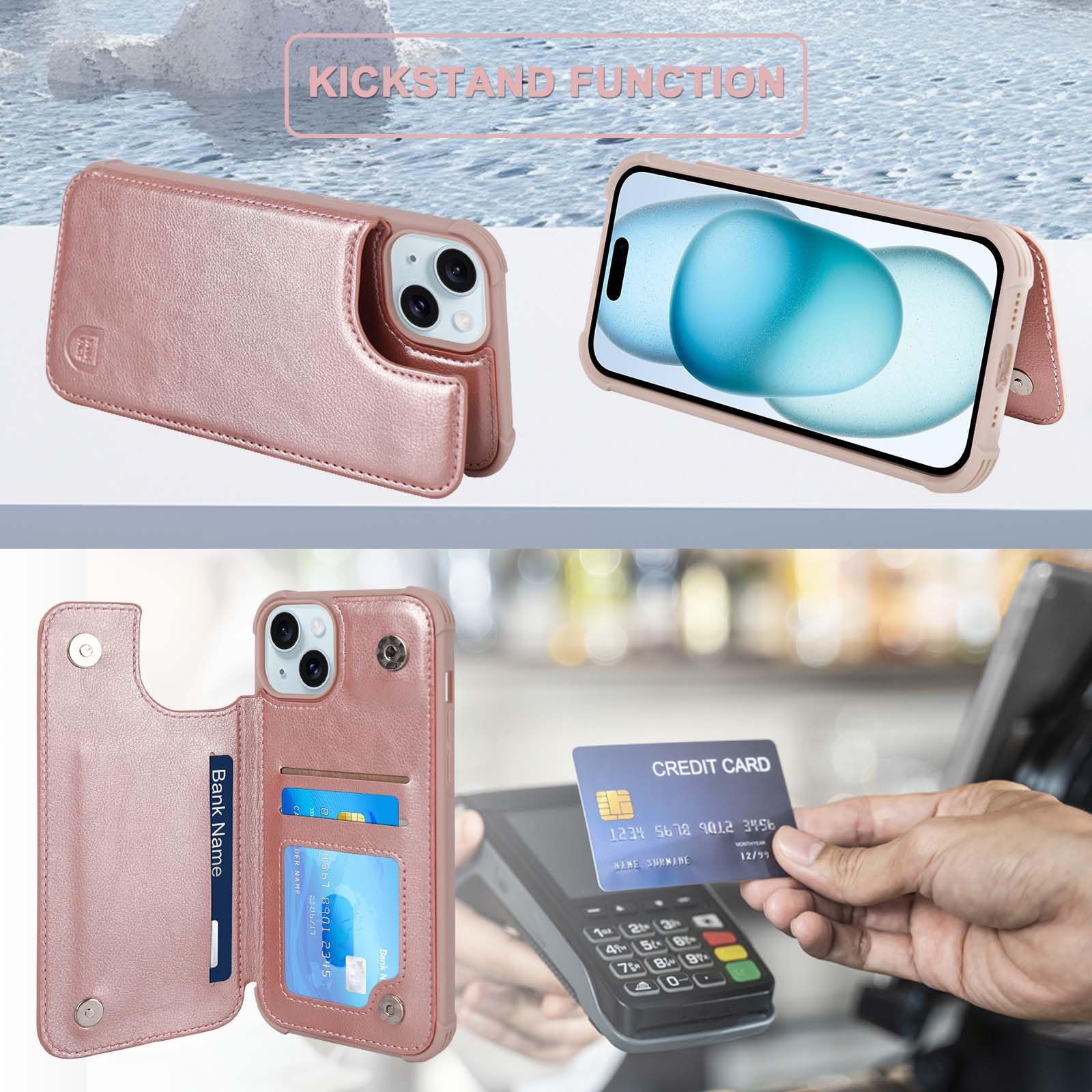 Greenwich Oxford Luxe iPhone 15 Pro Hoesje Cognac Leer