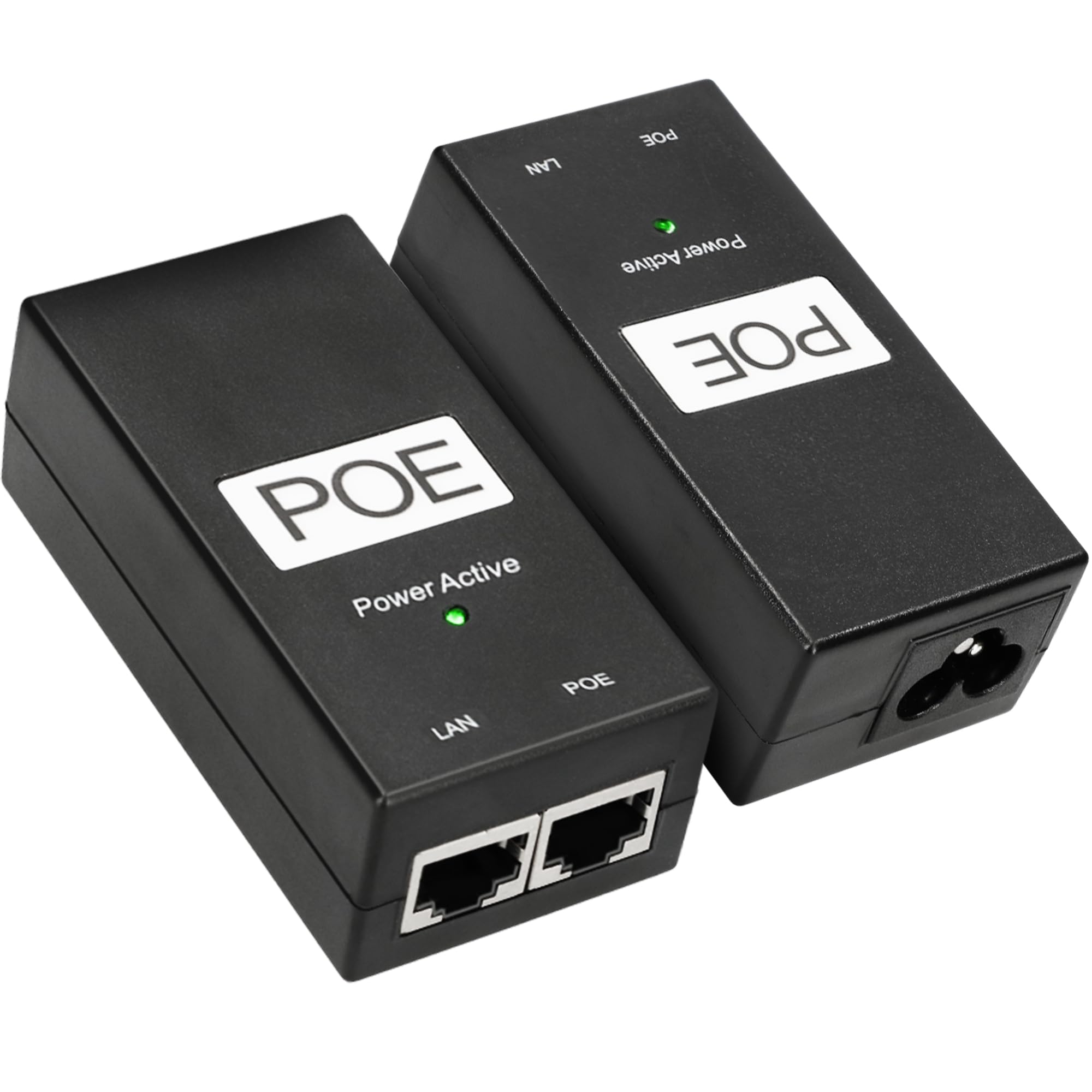 Extralink POE-24-24W G, PoE Injecteur, 24V, 1A, 24W, câble inclus, protection contre les courts-circuits et les surtensions, deux ports RJ-45, adaptateur PoE, PoE Injecteur, passif