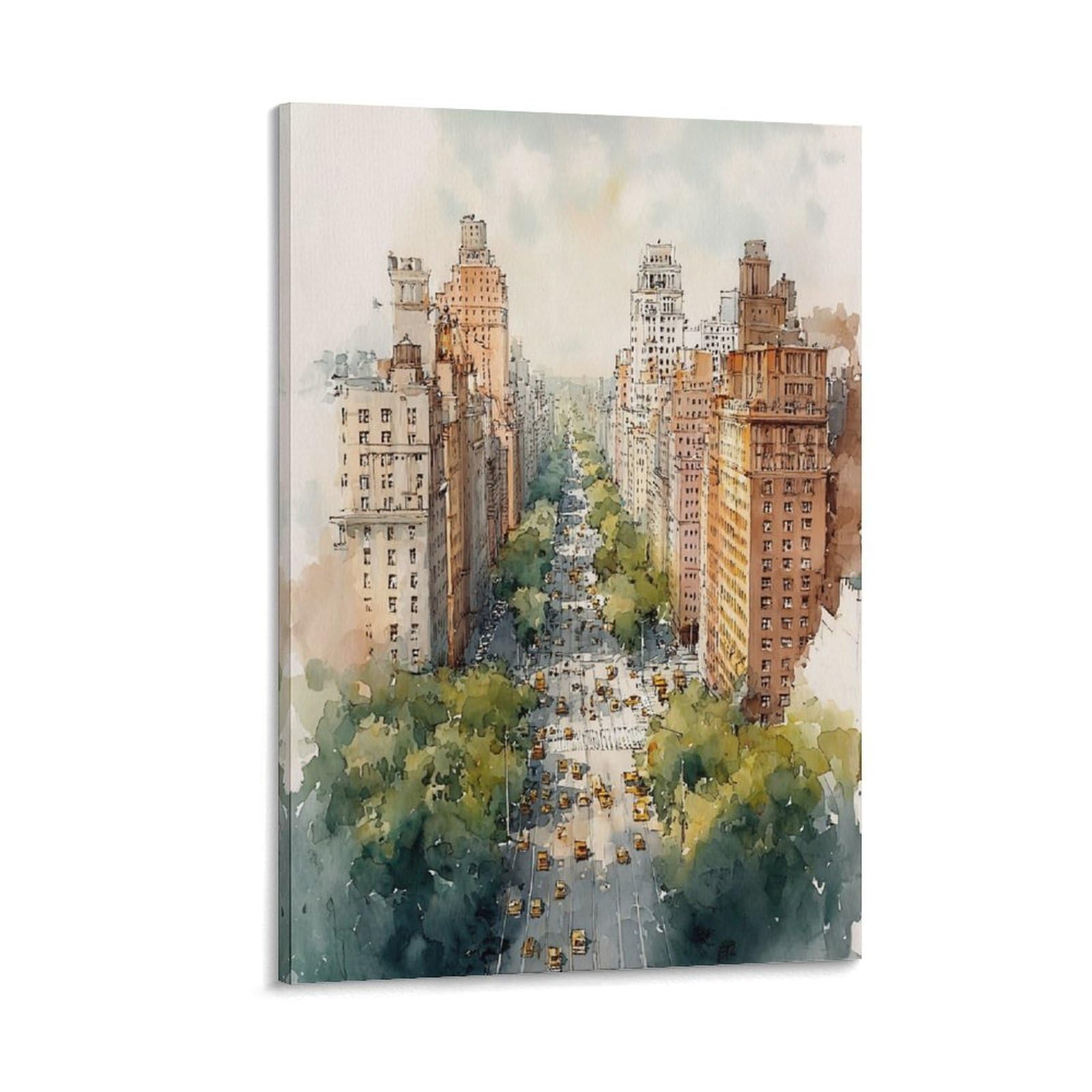 XWYMXZ Kentucky Watercolor Painting Traditional Travel Poster 20x30inch(50x75cm) Vintage Watercolor Canvas Art