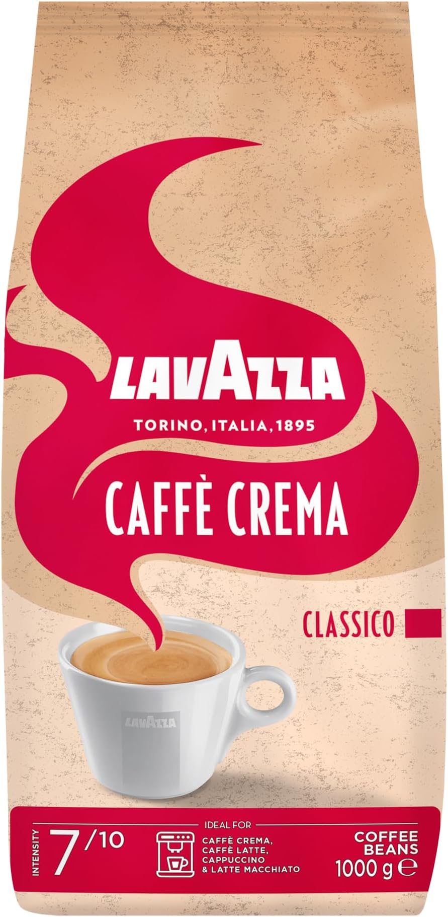 Lavazza Caffè Crema Classico Coffee Beans 1kg