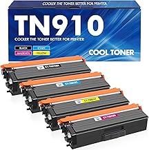 4-Pack TN910 TN 910 Toner Compatible with Brother TN910 TN-910 TN 910 HL-L9310CDW HL-L9310CDWT HL-L9310CDWTT MFC-L9570CDW MFC-L9570CDWT (Black Cyan Yellow Magenta)