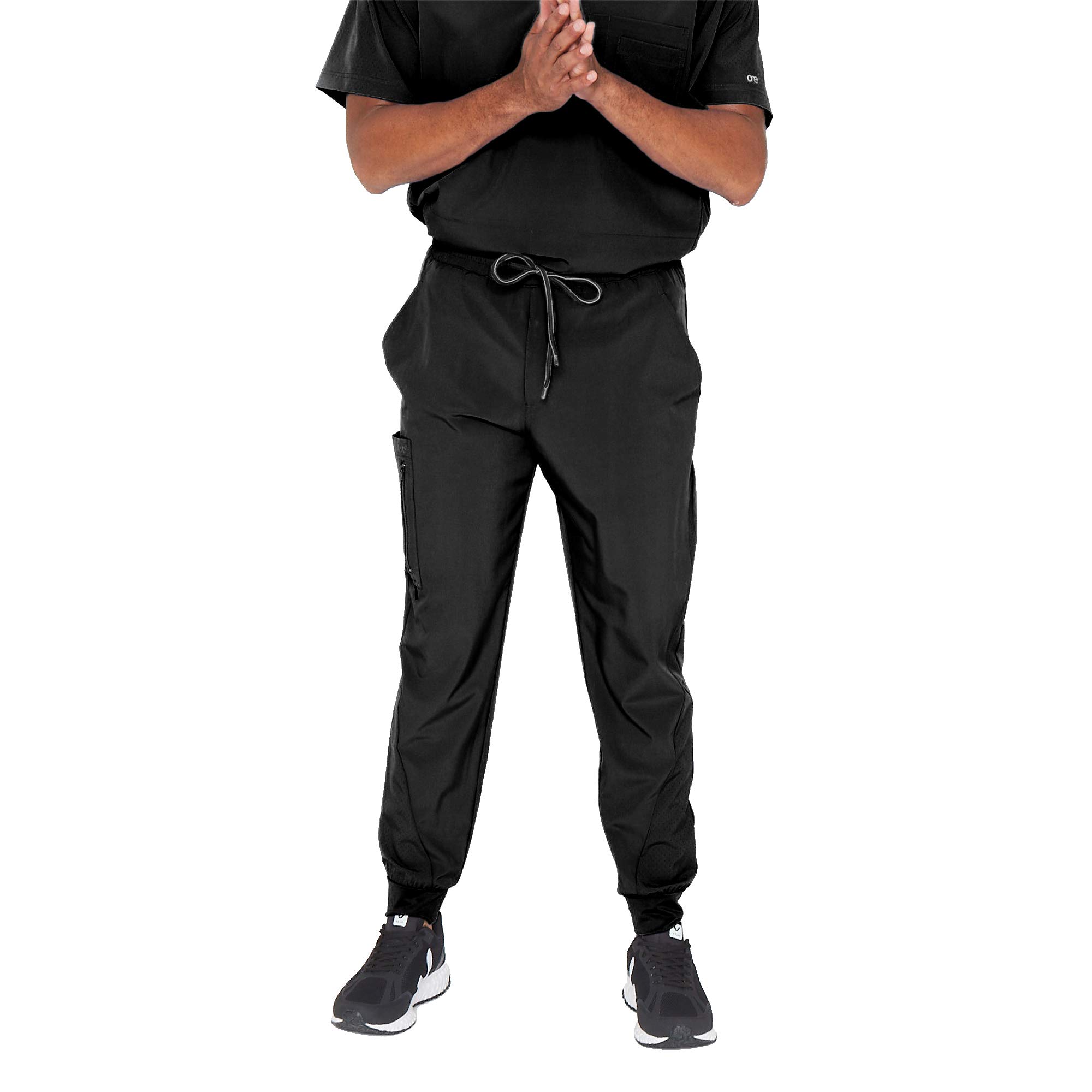 BarcoOne Vortex Scrub Jogger for Men - Elastic Waist Eco-Friendly Fabric, Anti-Wrinkle, 4-Way Stretch Men's Scrub Pant