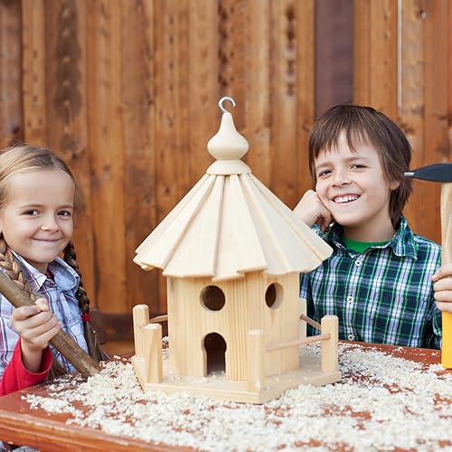 Miniatura 3 de 100 piezas de madera sin terminar de 4 x 4 pulgadas, cuadrados de madera sin terminar, cuadrados de madera en blanco para bricolaje, arte,
