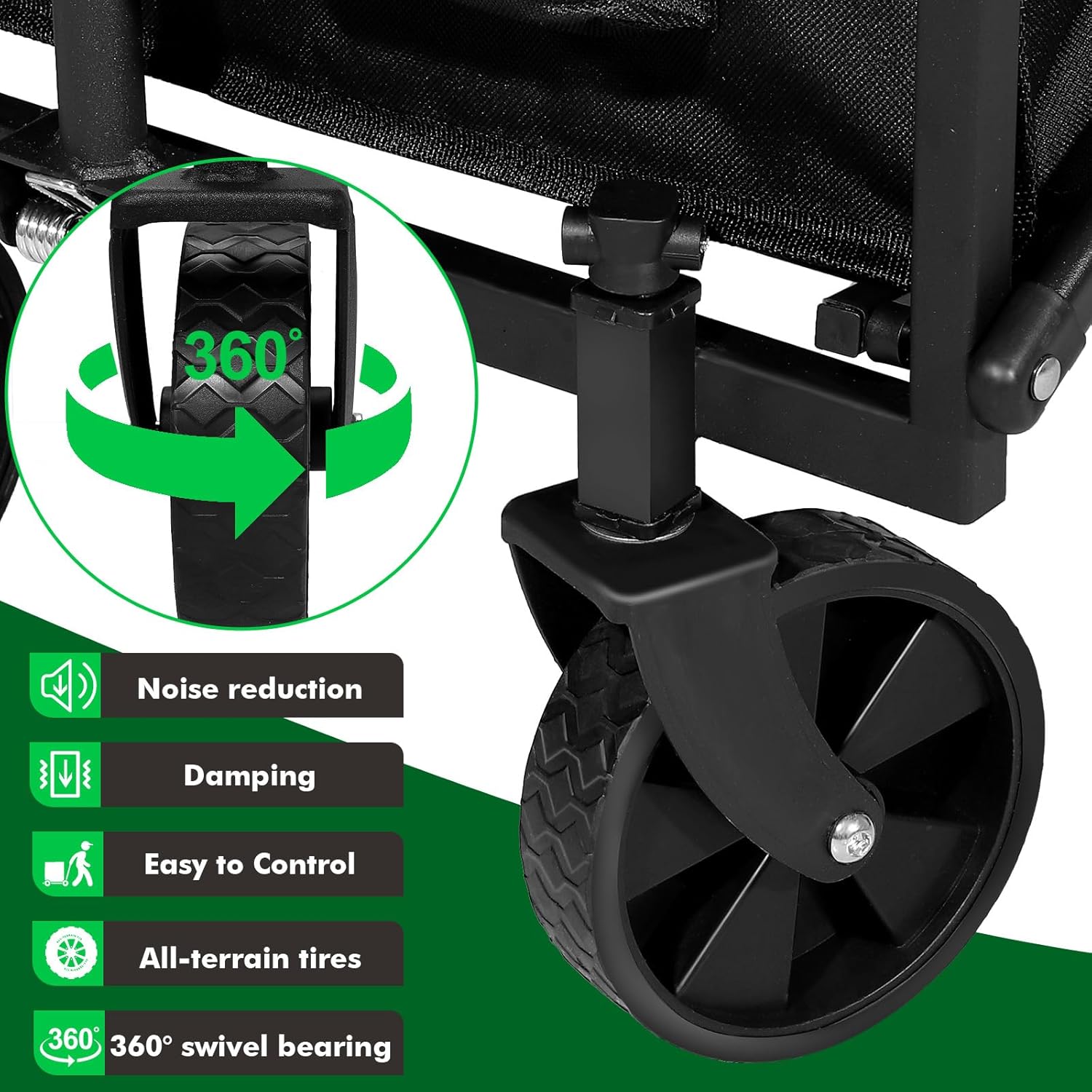 Collapsible Wagon Cart Foldable, Portable Heavy Duty Collapsible Beach Cart All Terrain with Large Capacity, Garden Wagons with Wheels for Shopping, Sports, Camping,Garden,Grocery Collapsible Wagon Cart Foldable, Portable Heavy Duty Collapsible Beach Cart All Terrain with Large Capacity, Garden Wagons with Wheels for Shopping, Sports, Camping,Garden,Grocery