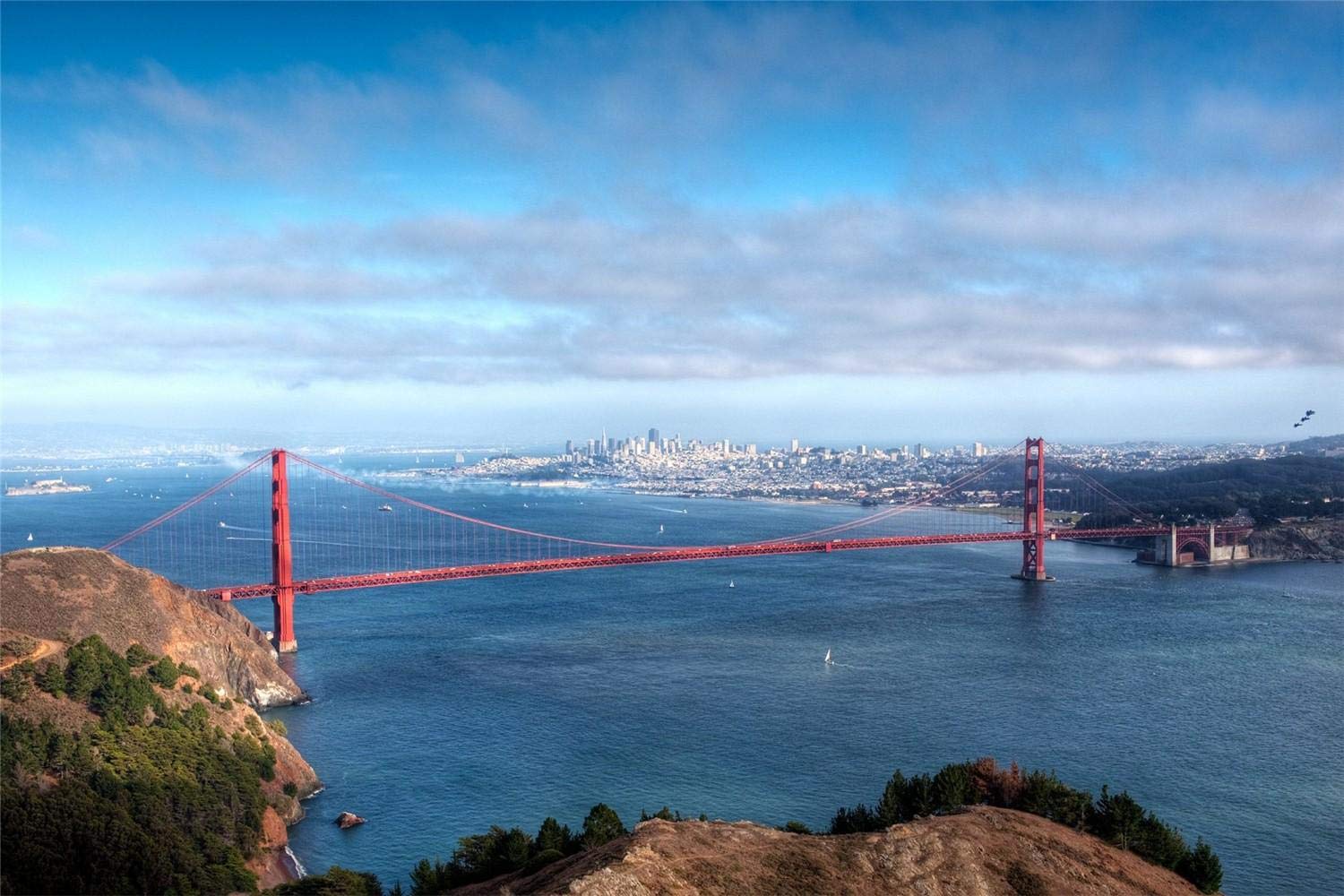 Puzzles 2000 Pieces San Francisco Golden Gate Bridge, Puzzle Set for Adults, Puzzle Toy Game Gift 70x100CM