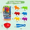 Juguetes de conteo y clasificación RAEQKS con tazones, actividades de aprendizaje preescolar, juego educativo sensorial Montessori STEM, regalos para niños y niñas 3