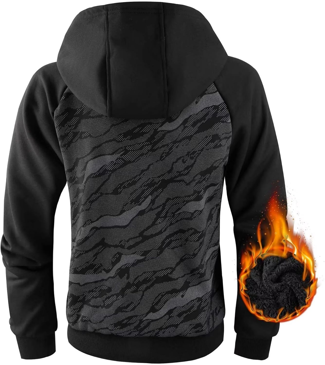 OHSNMAKSL Boys Fleece Jacket Kids Winter coat Girls Sherpa Lined Zip Up Hoodie Warm Sweatshirt School Hooded Outerwear - Image 4