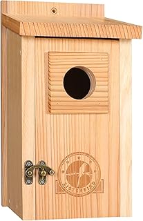Bird Houses for Outside 1-1/2" Entrance Hole Cedar Wild BirdHouses with Wood Guard Outdoor Bluebird Wren Swallow Finch Assembly Required