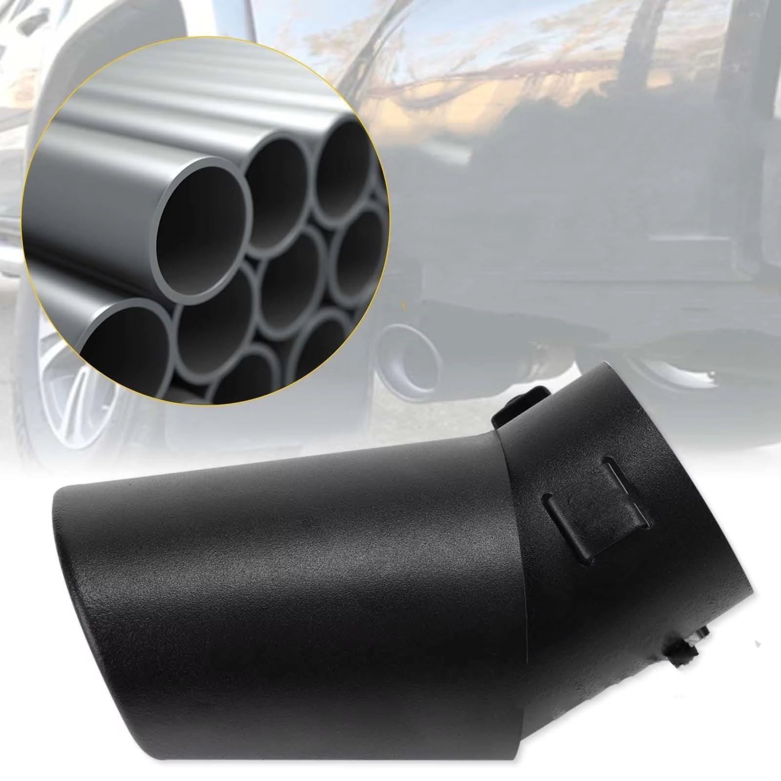 Terminale Terminale Universale Per Uscite Acciaio Inossidabile Per Tubo Modificato Rivestimento Posteriore Della Gola Auto Tubo Scarico