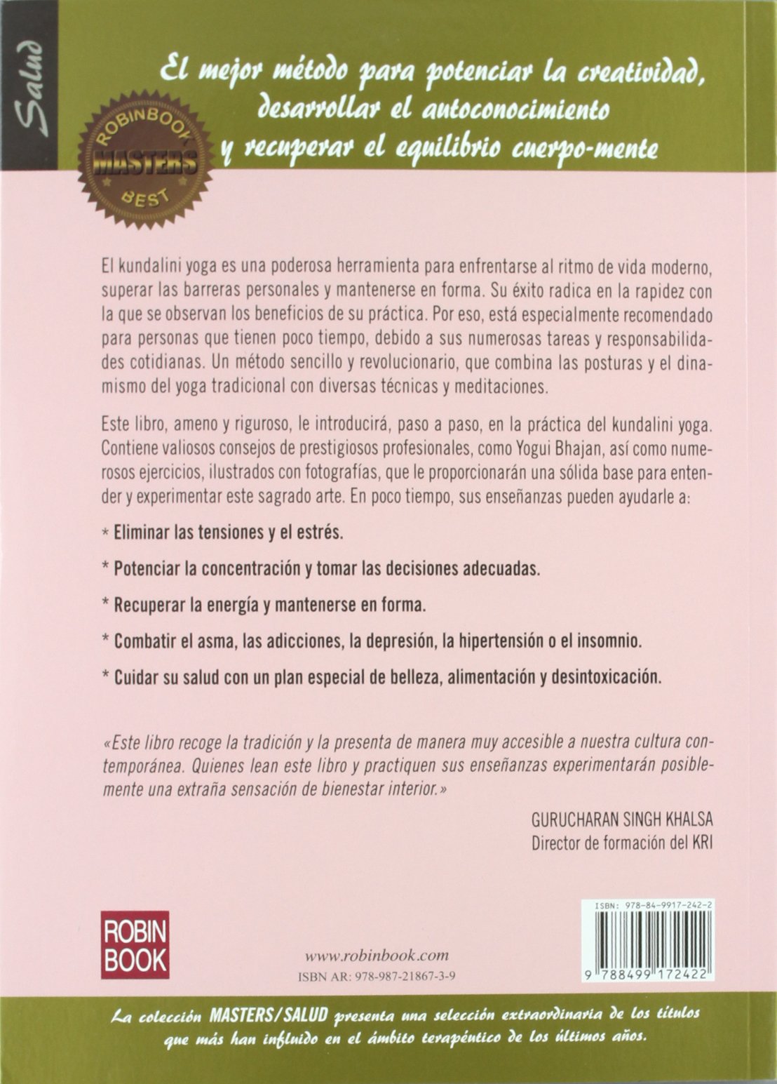 GUIA PRACTICA DE KUNDALINI YOGA - MASTERS (MASTERS SALUD)