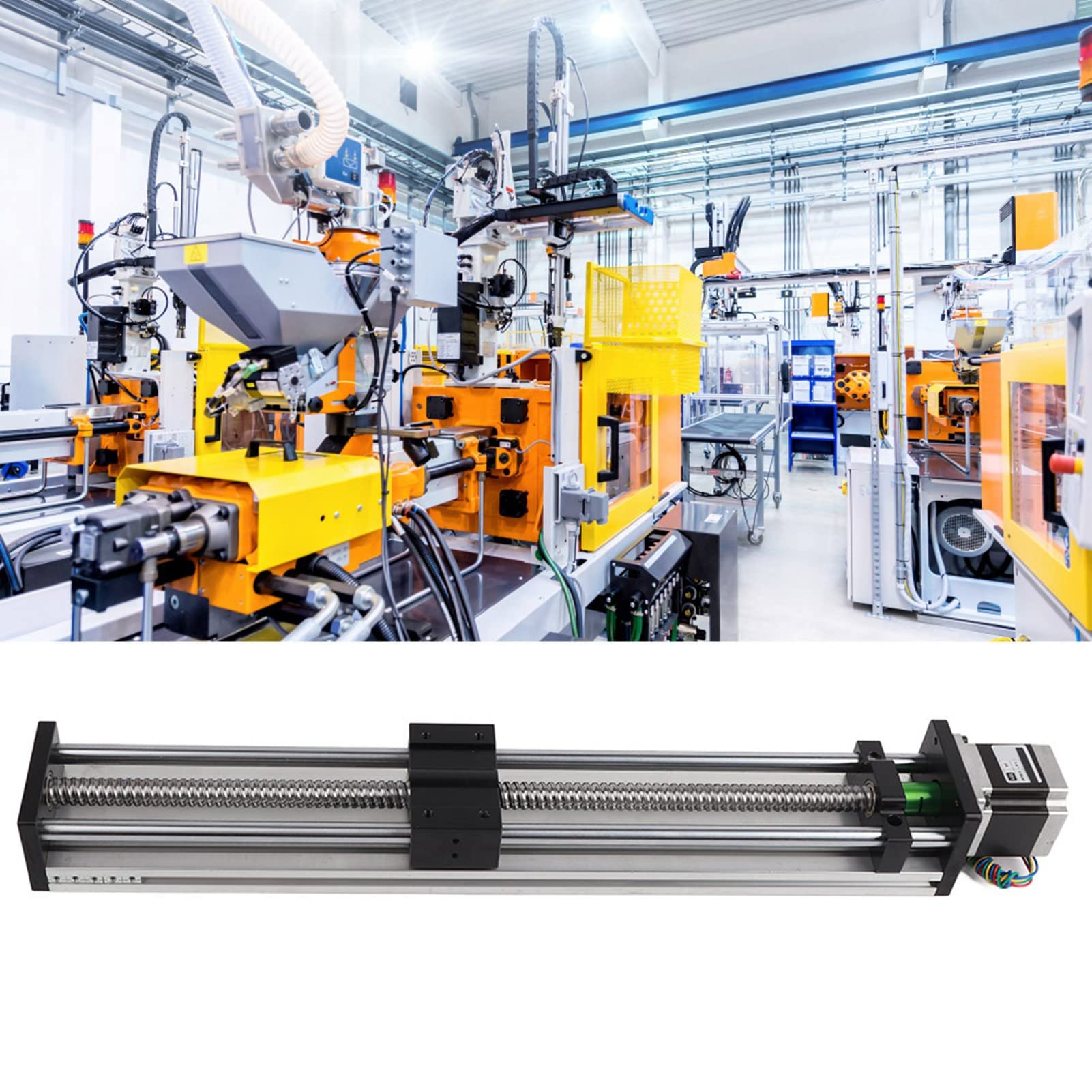FTVOGUE Hoch 400 Mm Effektiver Reiseschiebetisch mit NEMA23 57 Stepper -Motor für Lineare Bewegungen (Effektiver Hub 400㎜1610 Schraube)