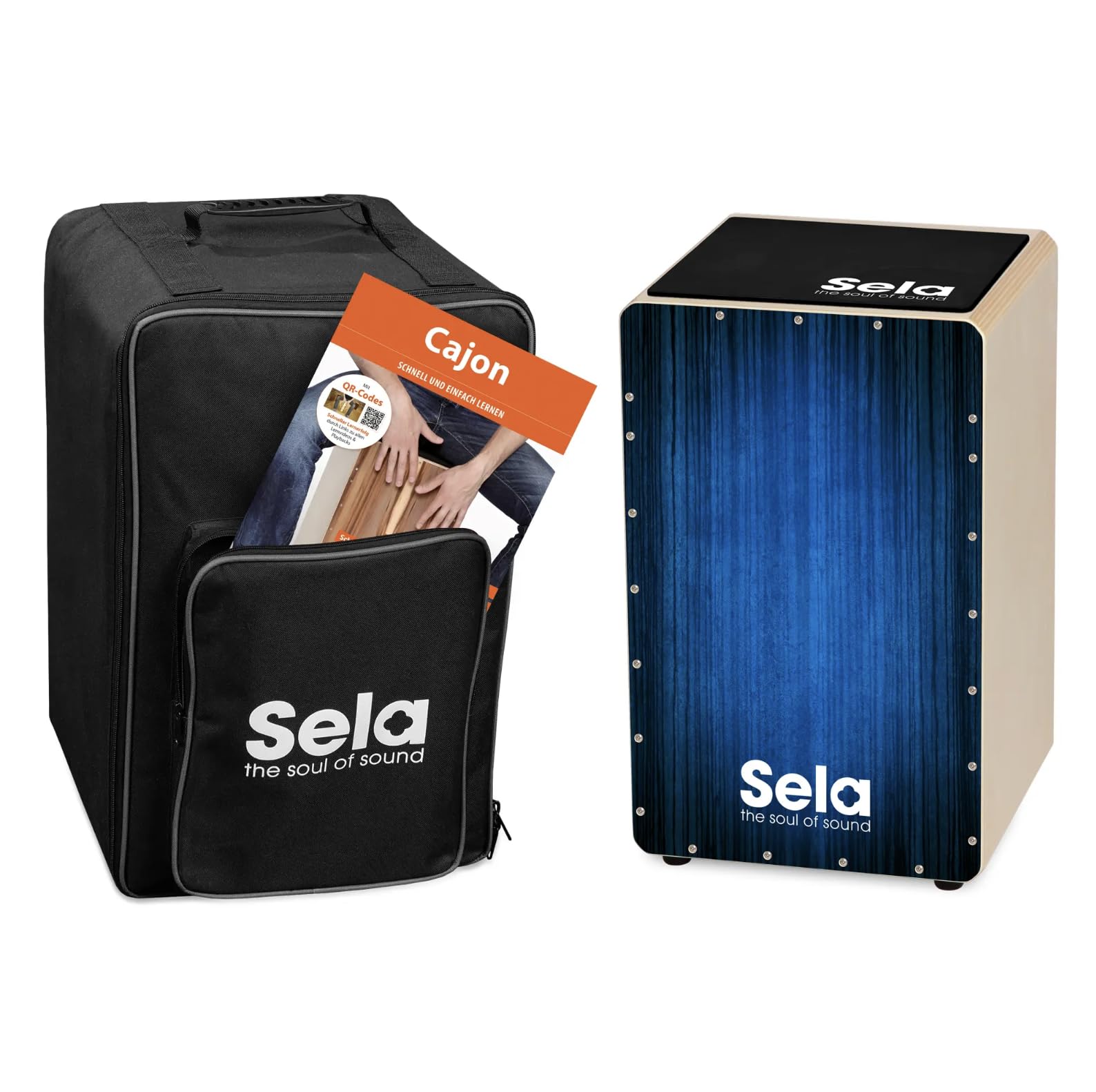 Sela, Cajon con zaino, blu