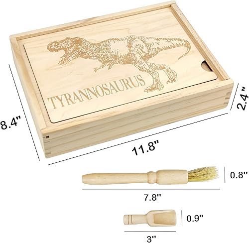 Miniatura 7 de Xylolin Kit de excavación de dinosaurios de arqueología para niños, juguetes de recipiente sensorial para explorar fósiles, rompecabezas de huesos