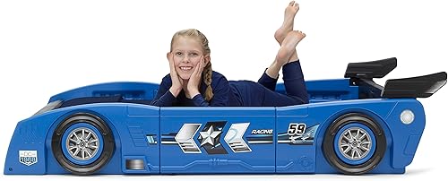 Miniatura 5 de Delta Children Grand Prix Race Car - Coche infantil Negro, Azul, Rojo