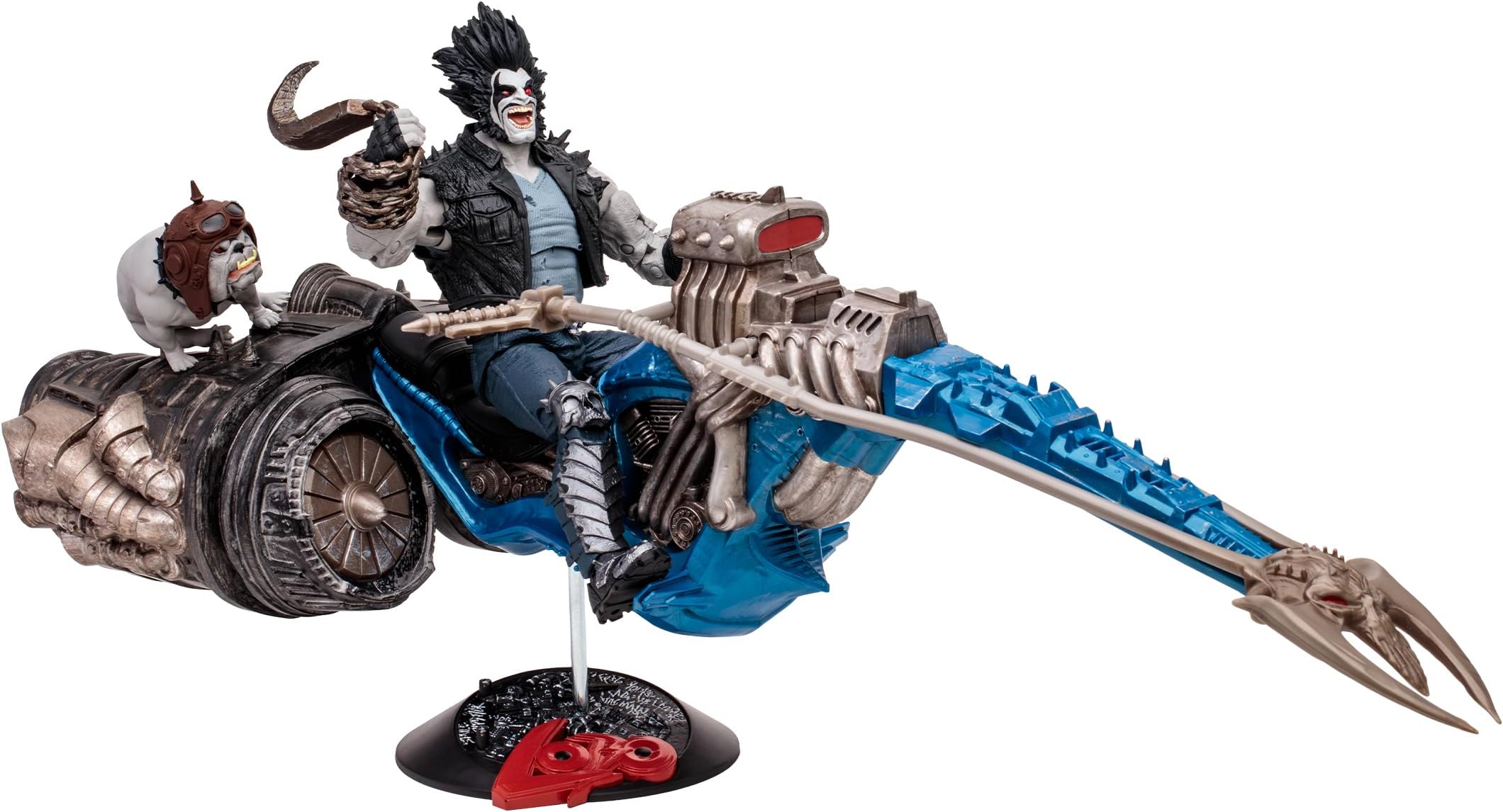 Toys - DC Multiverse Lobo & Spacehog (Justice League of America) - 7in Scale Action Figure with Vehicle, Gold Label, Amazon Exclusive