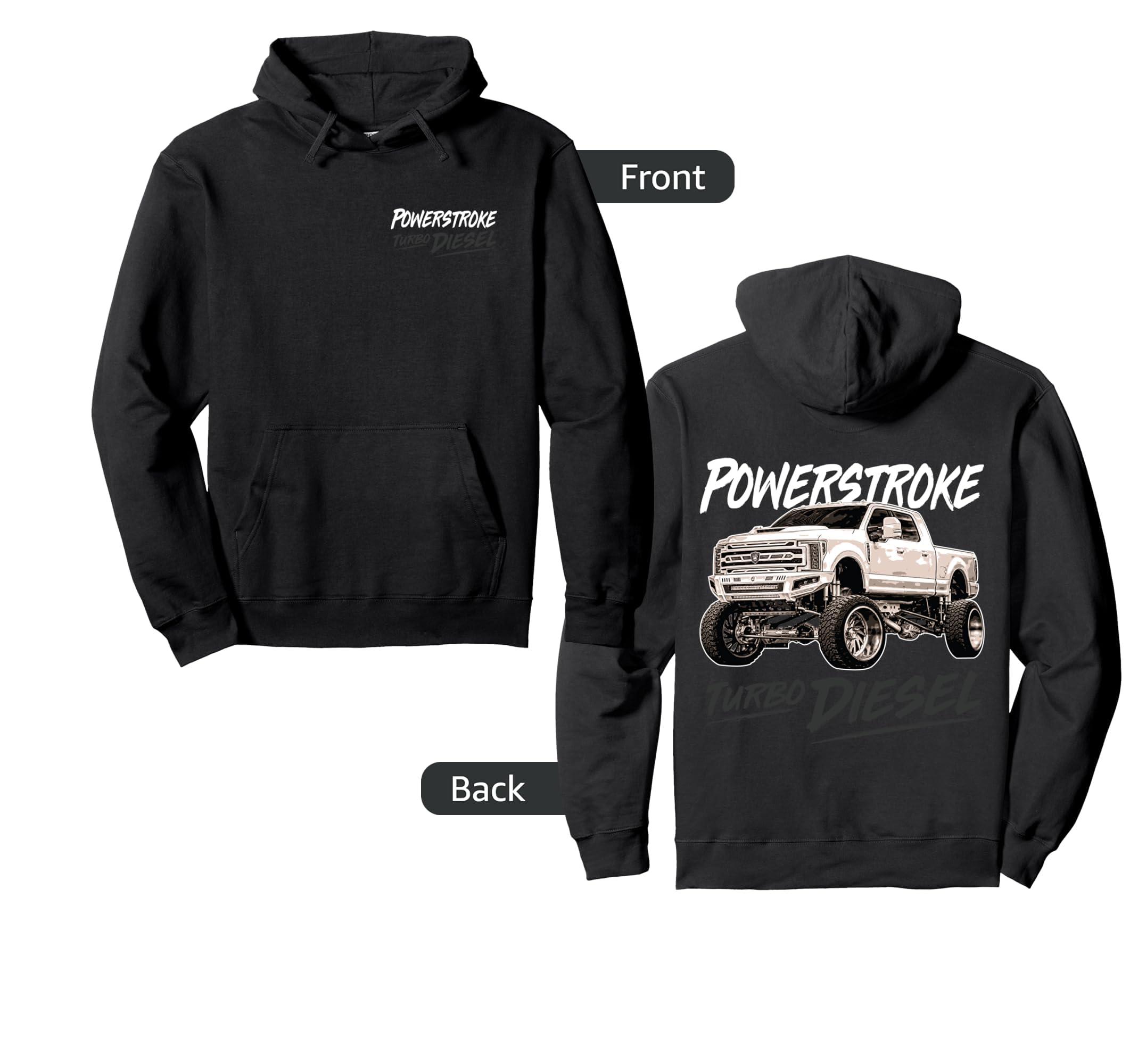 Diesel Power Stroke Coal Rolling Turbo Diesel Truck Pullover Hoodie