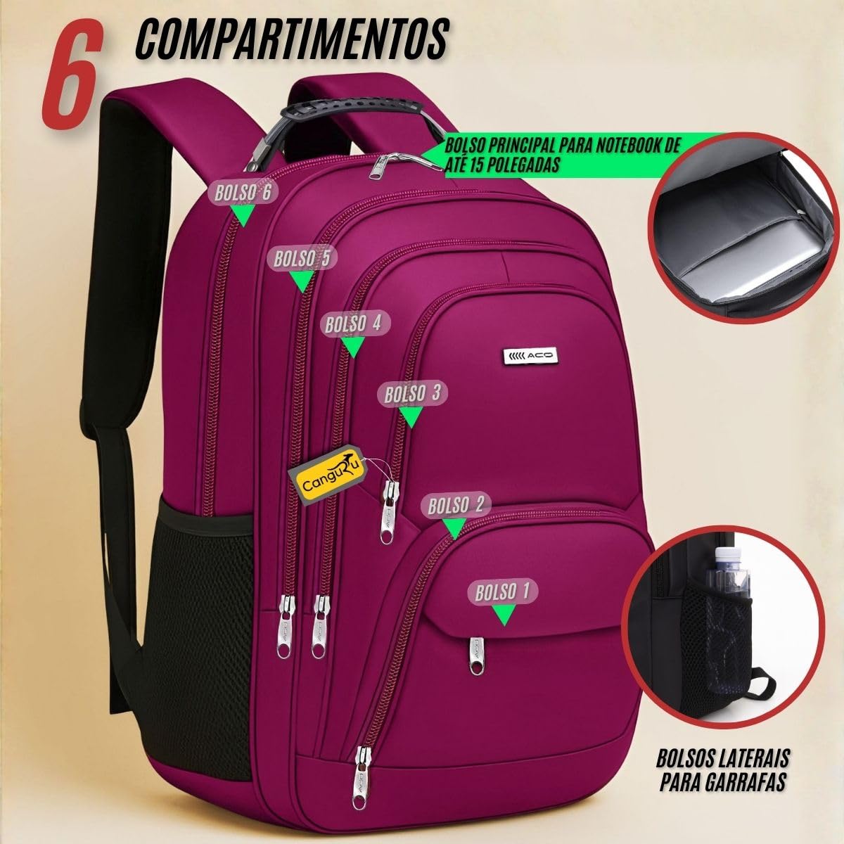 Mochila Masculina Feminina Saída USB e Fone Semi Impermeável Cabo de Aço Notebook Escola Faculdade Viagem em promoção! Veja a oferta e mais achadinhos de Bolsas 6 Hoje é o melhor dia para comprar Mochila Masculina Feminina Saída USB e Fone Semi Impermeável Cabo de Aço Notebook Escola Faculdade Viagem com aquele preço maroto! Promoção! Aproveite a oferta! 6