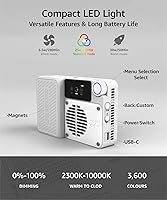 Vista 2 de amaran Ace 25c Video Light,25w RGB Portable Light for Photography On-Camera Video Lights CRI/TLCI 95+,CCT 2,300K-10,000K,Rechargeable Dimmable Vlog