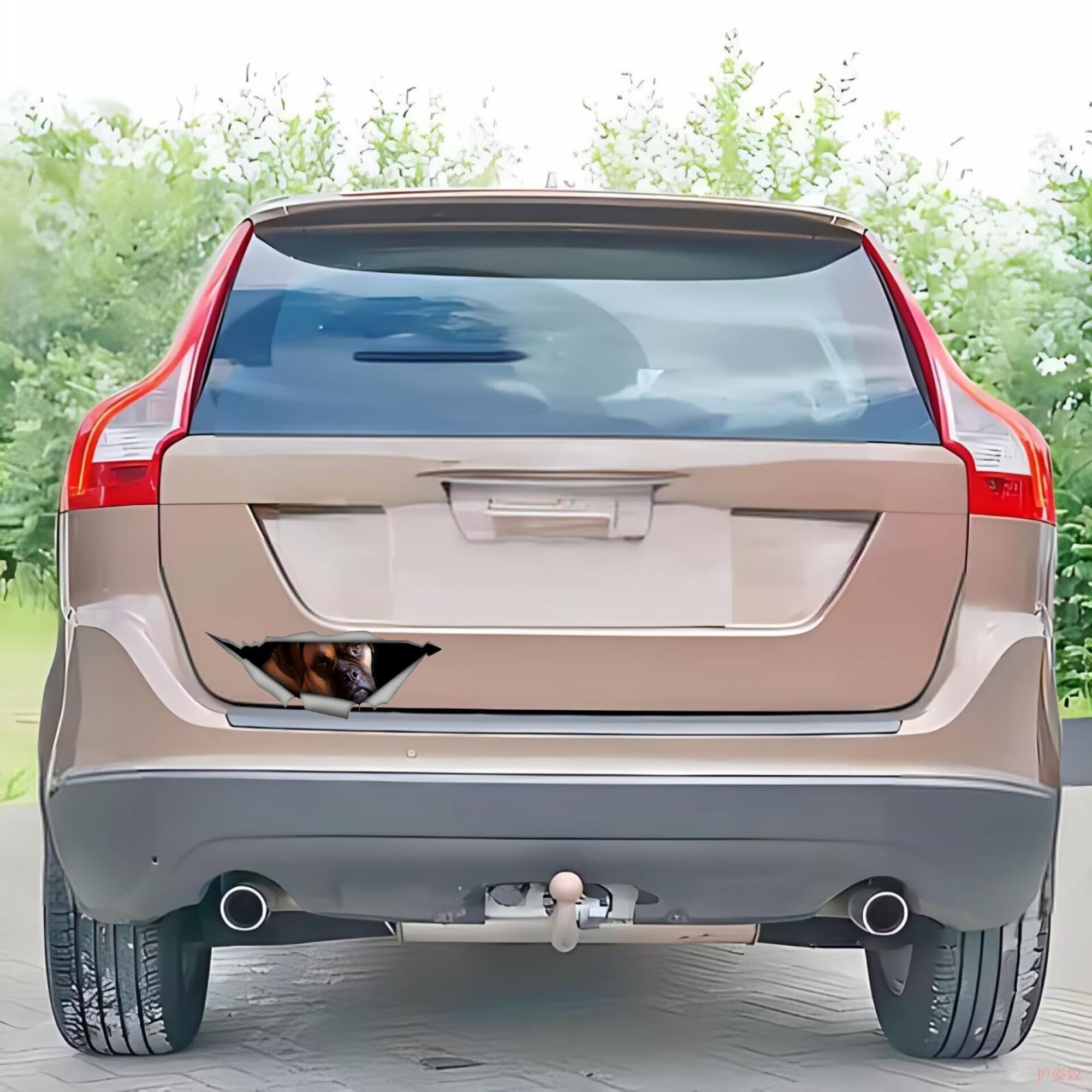 Adesivi per auto per cani, Adesivi per animali domestici Adesivi per auto 3D, Adesivi per cani fai da te Decorazione per paraurti per bagagliaio di un'auto Adesivi per lo styling dell'auto