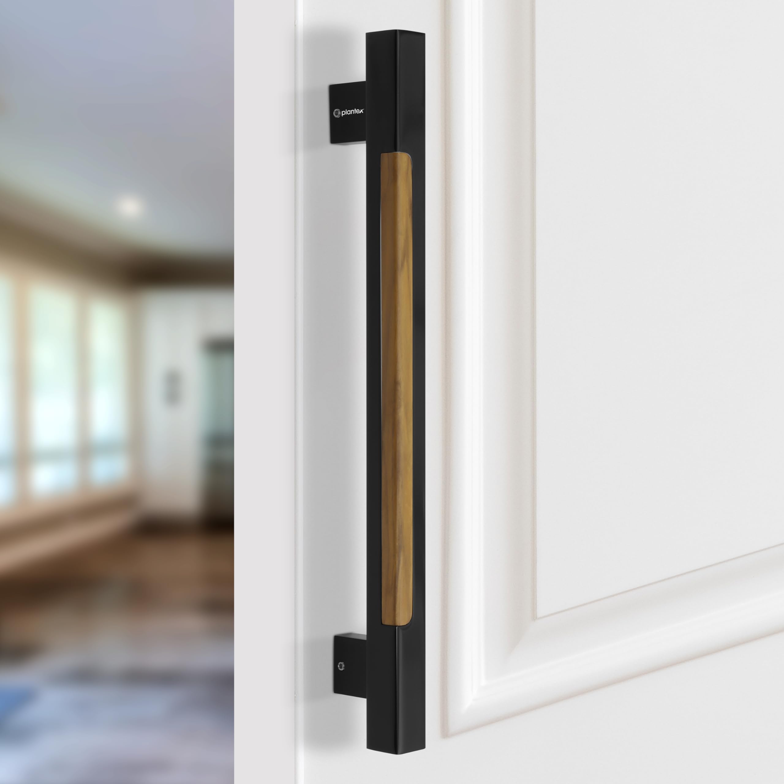Plantex Main Door Handle/15 Inch Main Door Handle/Glass Door Handle/Wooden Door Handle/Pull-Push Door Handle/Door Accessories - Pack of 1 (S-606-Black and Wood) - 3 Years Warranty (B0CQXNLRK3) Amazon Price History, Amazon Price Tracker