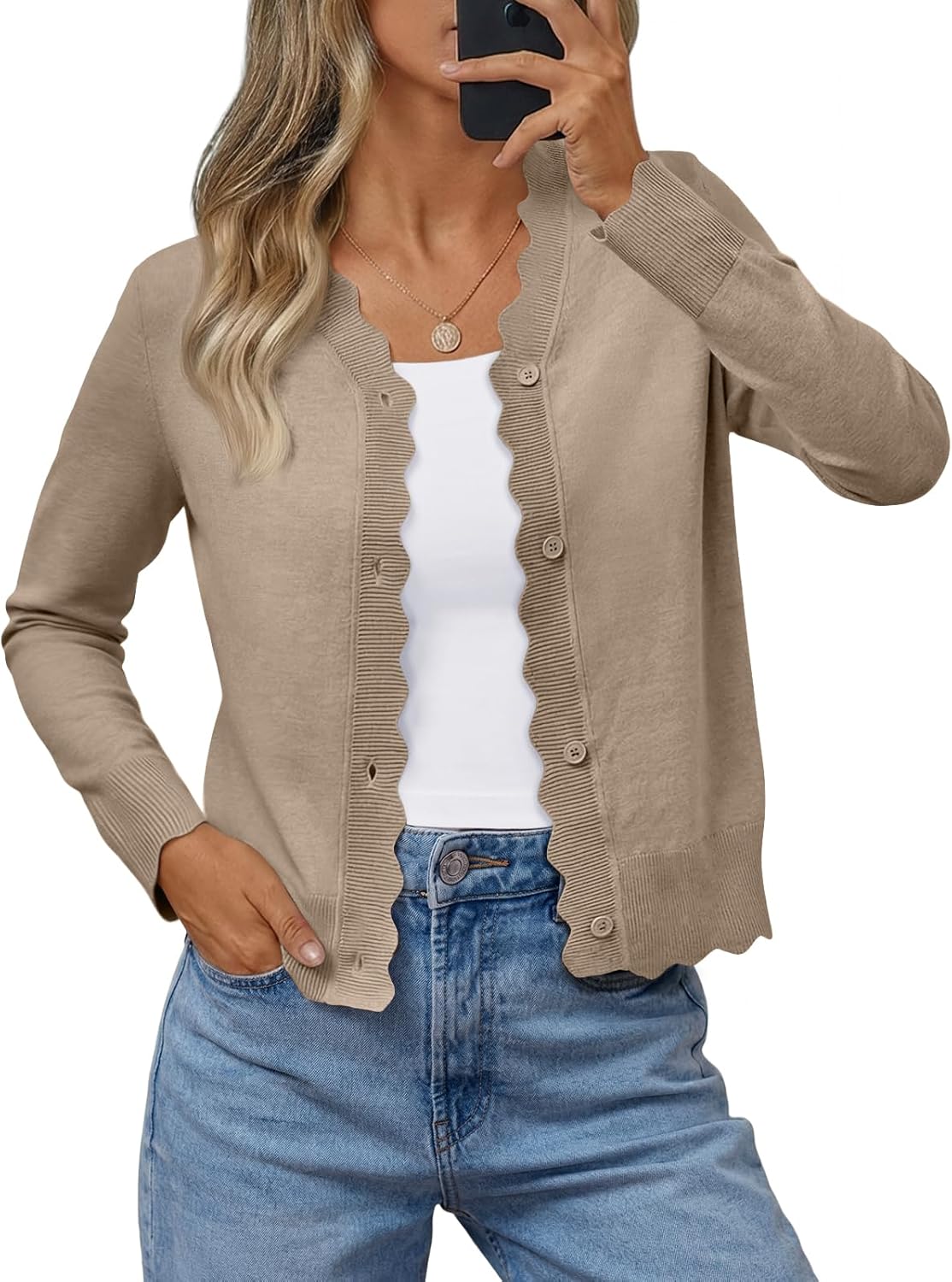 LILLUSORY Womens Cardigan Sweaters Long Sleeve Casual Lightweight Button Down V-Neck Fall Clothes 2025 OEKO-TEX STANDARD 100