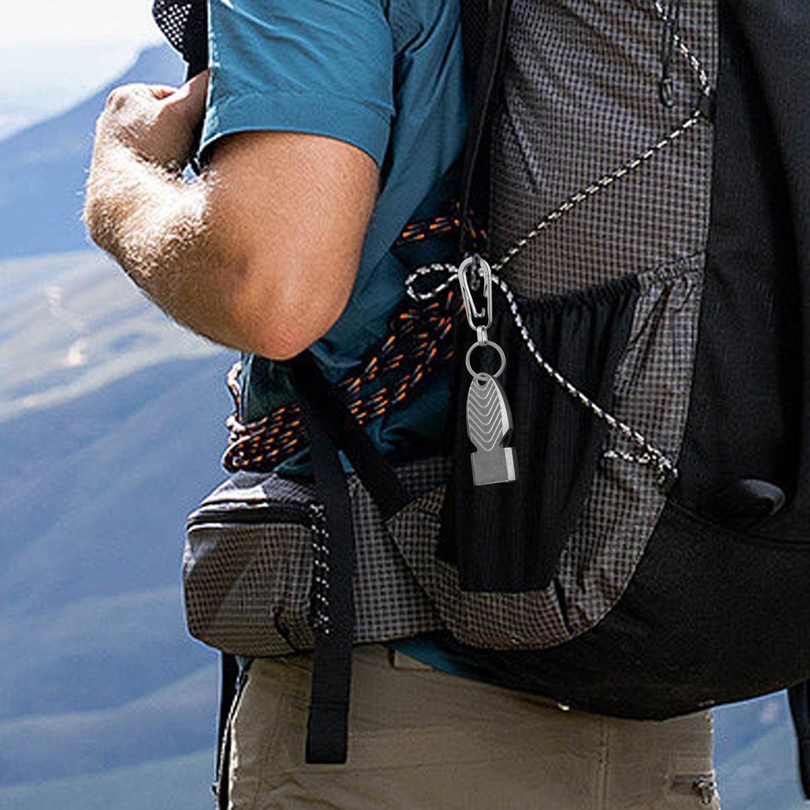 Titan-Überlebenspfeife – Notfallpfeife im Freien, Decibel-Pfeife | Titan-Wanderpfeife, Camping Überlebenspfeife, lebensrettende Pfeife, Adde-Pfeife