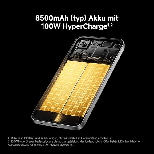 POCO X8 Pro Max, Smartphone 12+512 GB, Flagship Dimensity 9500s, 8500mAh (typ) battery, ultra-bright AMOLED display, 50MP Light Fusion 600 with OIS, Black, 1 year extra warranty, Charger Not Included - 8