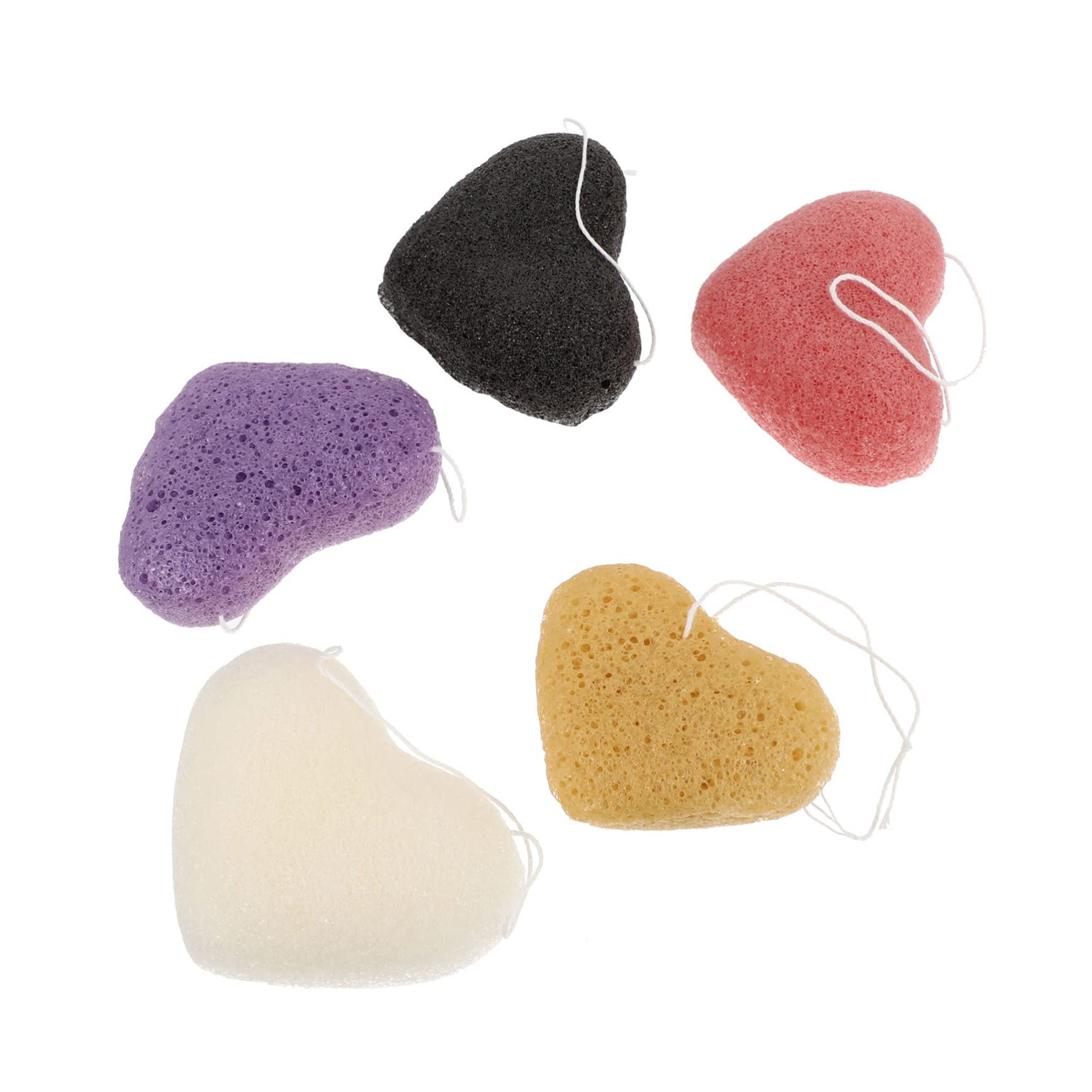 WOFASHPURET 5Pcs Face Exfoliating Sponge Soft Cleaning Pads for Daily Makeup Removal Gentle Exfoliation and Skin Care for Travel Go Cleansing