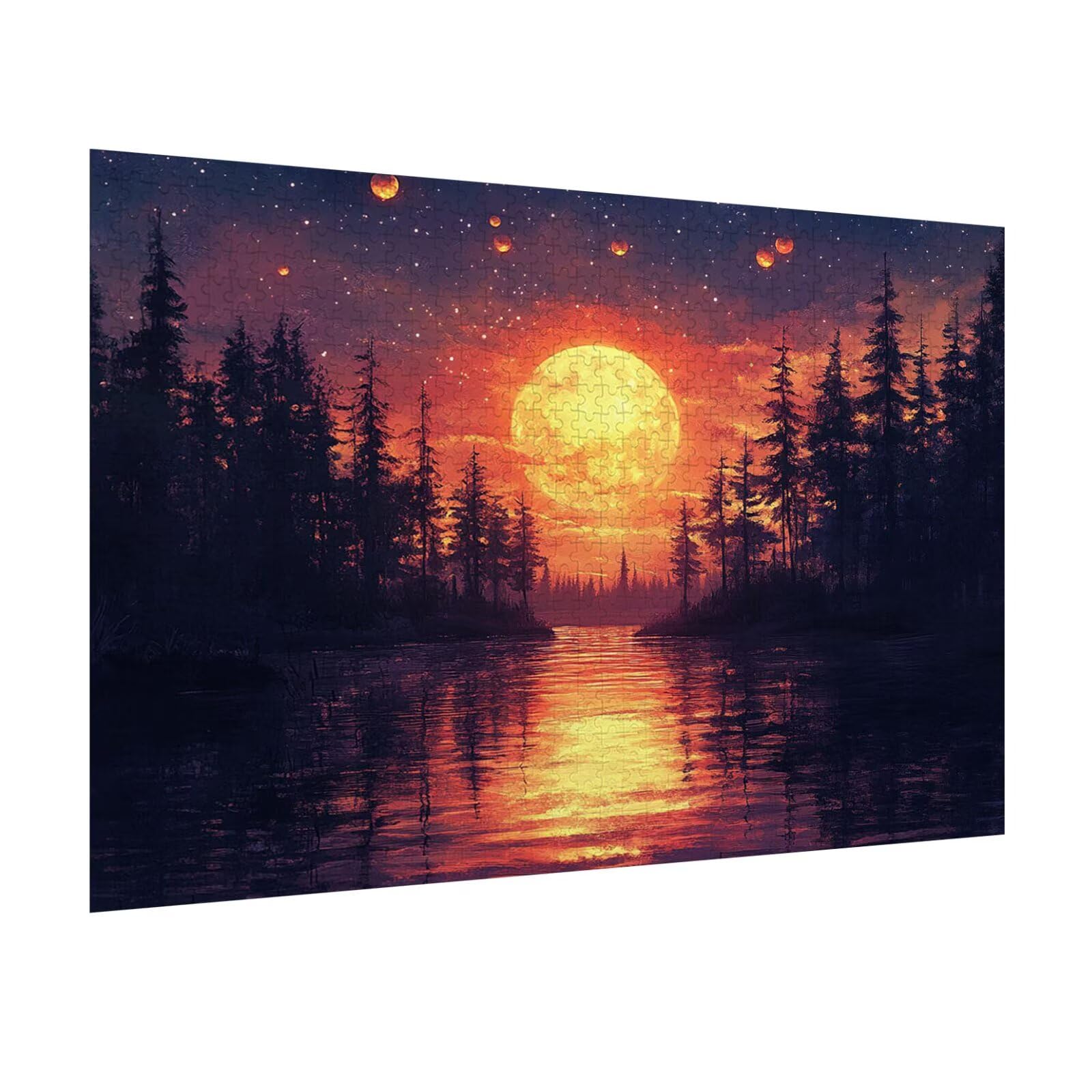 Puzzle 1000 Pièces Adultes Paysage Jeu D'Intelligence, n-358