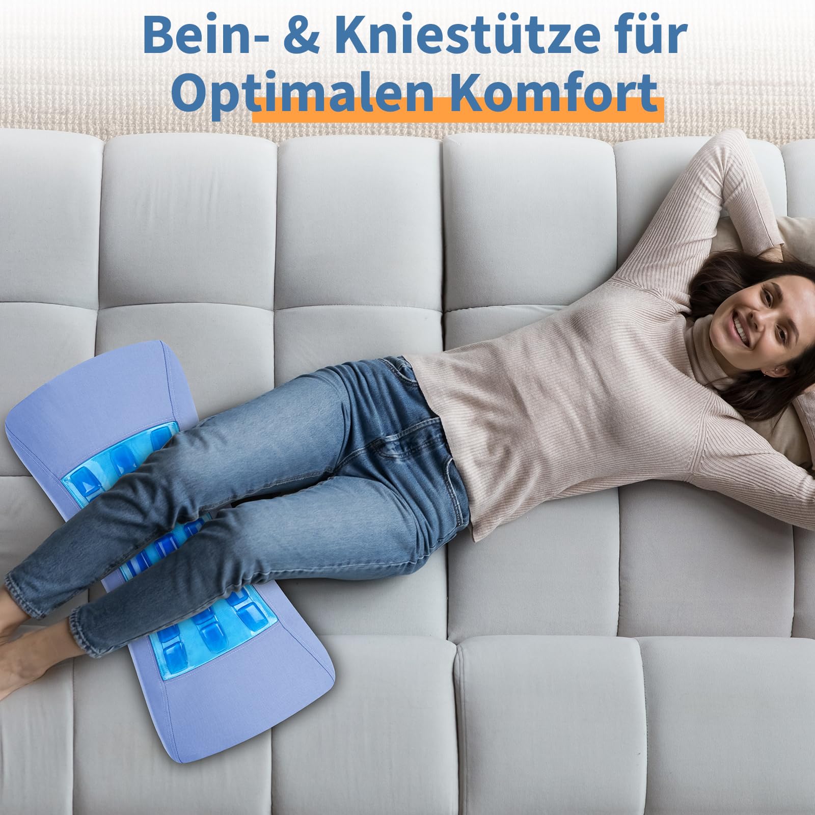 Cuscino lombare con gel refrigerante – Cuscino di supporto per la schiena in memory foam per letto, ufficio e auto, supporto ergonomico per lordosi contro il mal di schiena per chi dorme sul