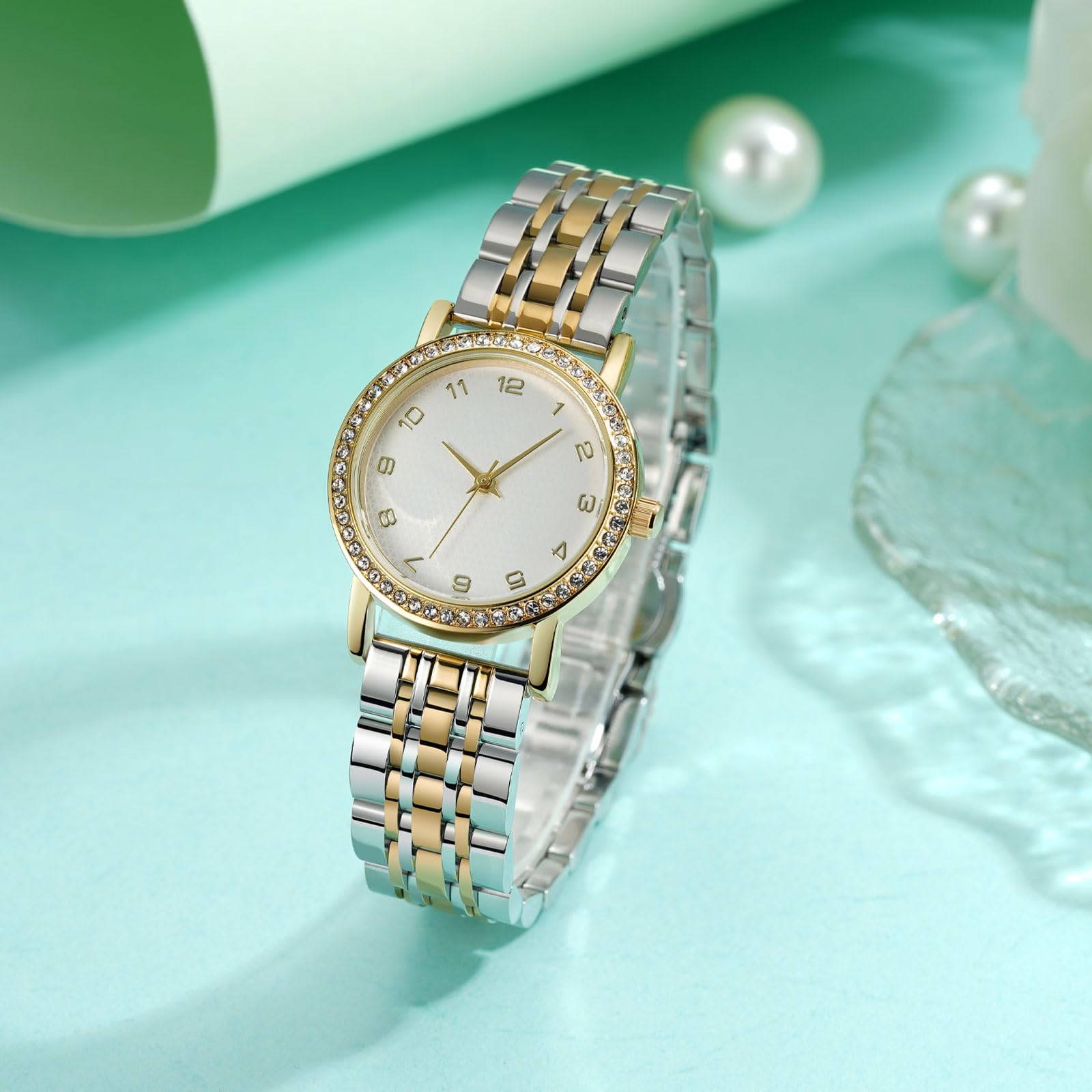 CIVO Montre Femme Acier Inoxydable Analogique Montre Bracelet Femme Quartz Etanche, Mode Cadeau Femme