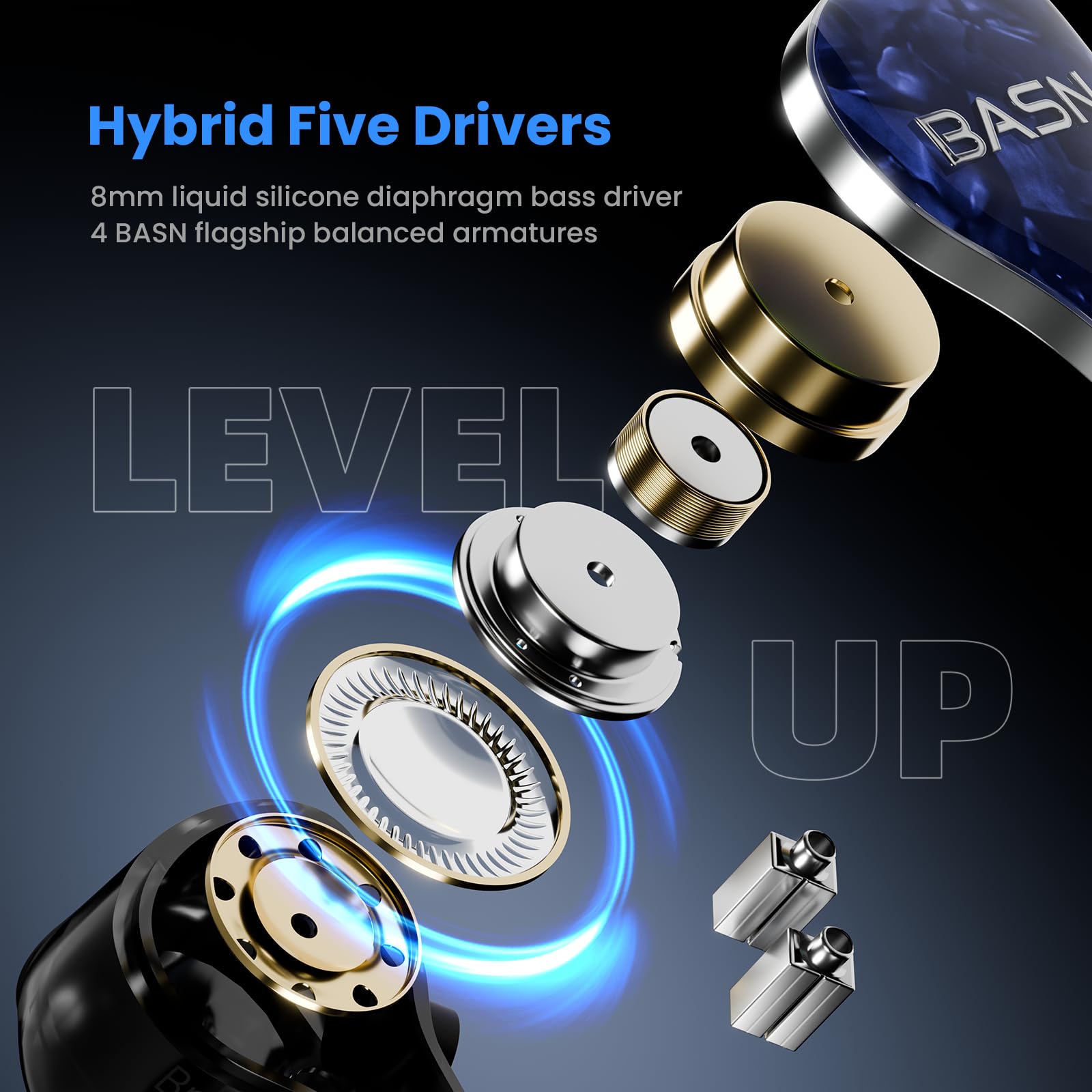 BASN Bmaster5 In Ear Monitors for Drummers - Dettaglio