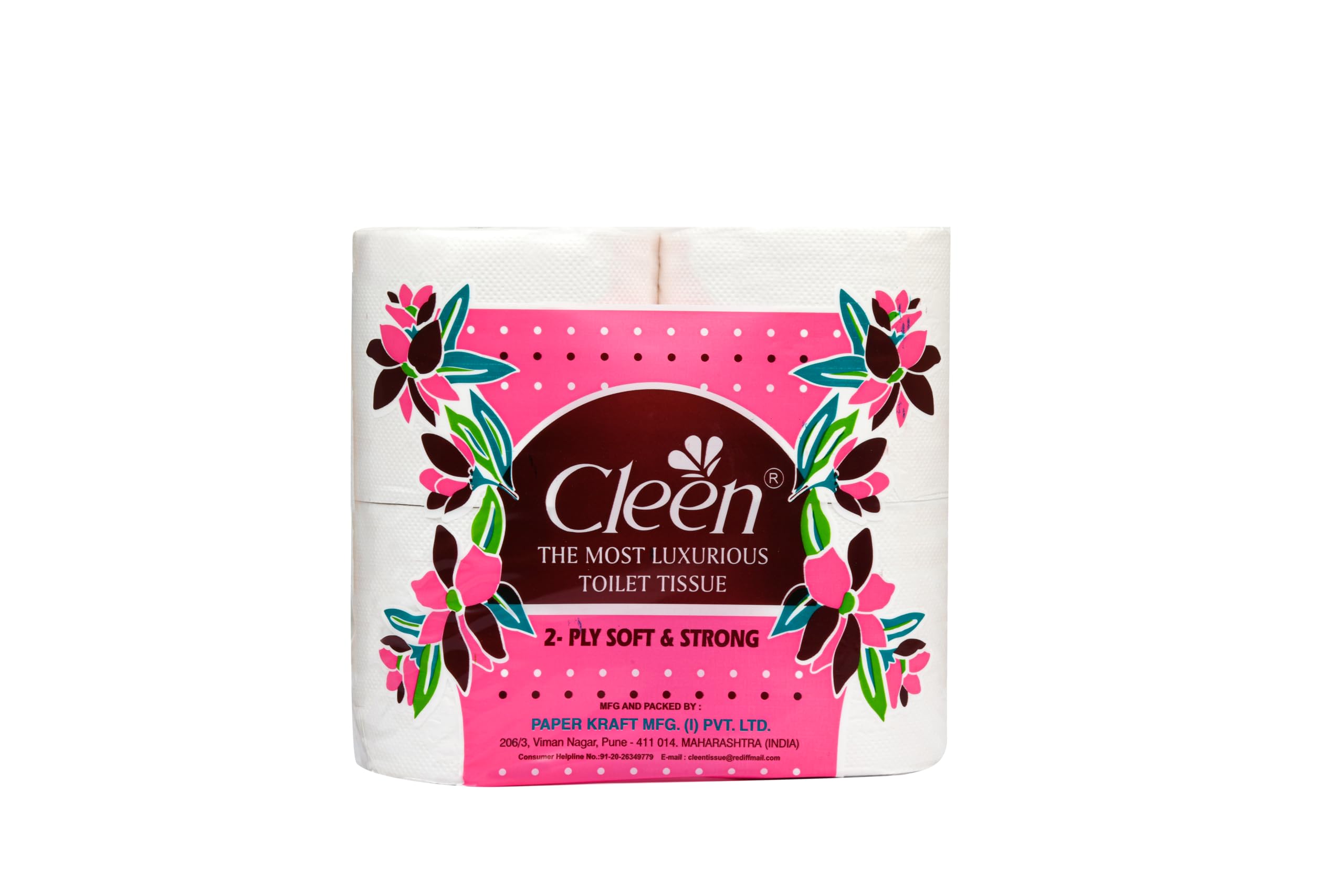 Cleen Luxurious 2 Ply Toilet Tissue Rolls 400 Pulls each (Pack of 4) (B0D31SND9G) Amazon Price History, Amazon Price Tracker