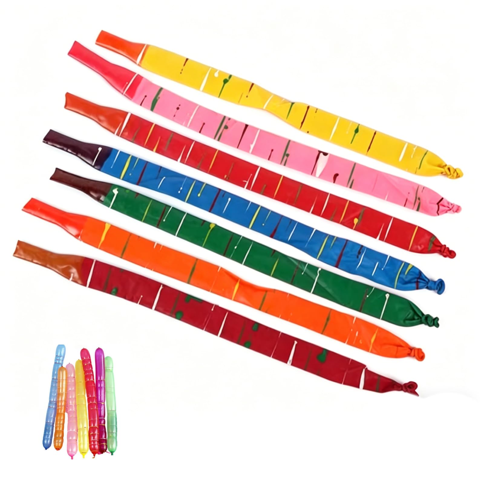 100 Pcs Rocket Balloons, Random Colors Modelling Balloons Assortment, Interesting Long Balloon, for Creative Play, Party Decorations, and Theme Events
