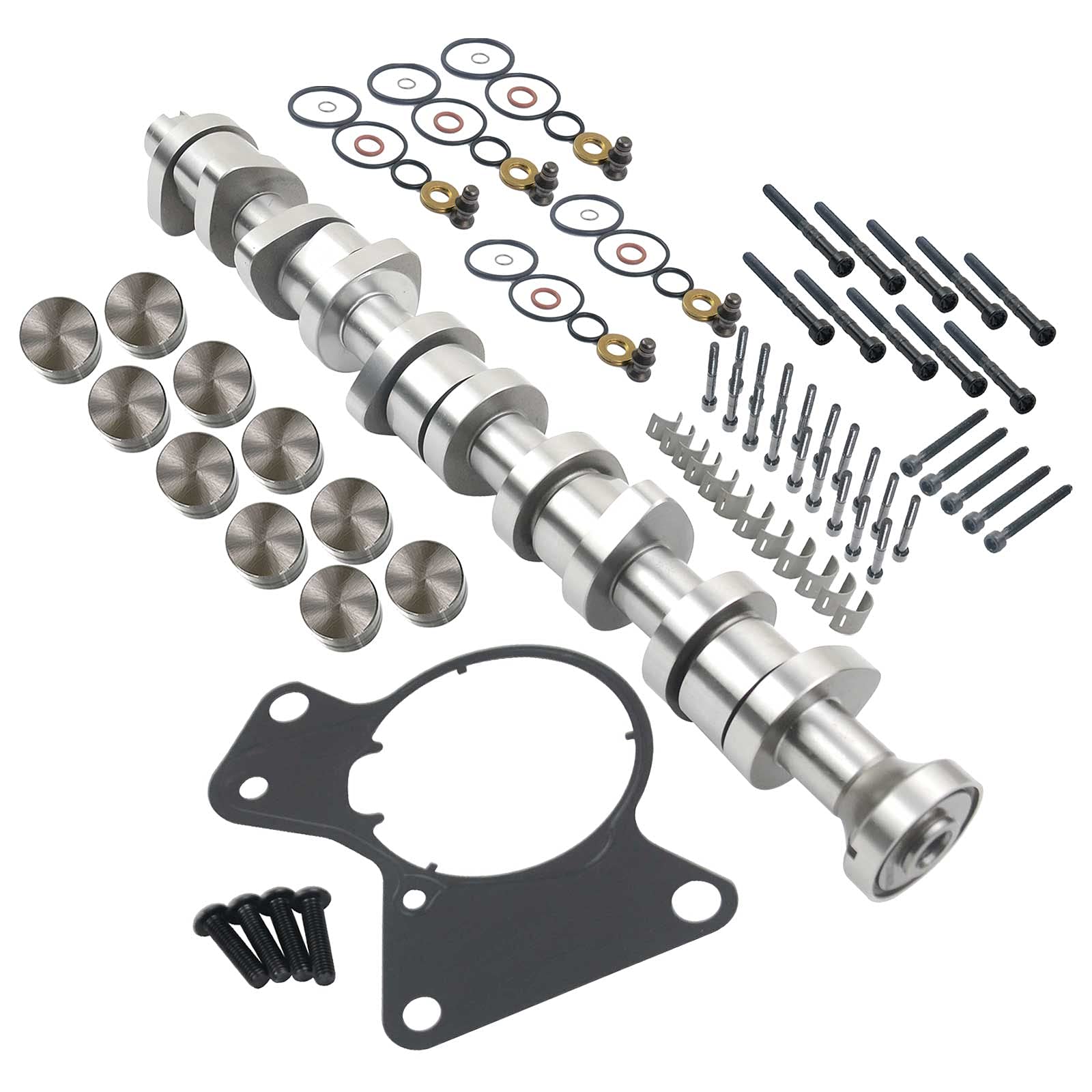 Árbol de levas + Kit de cojinete de leva compatible con Transp0rter V T5 2.5 TDI AXD AXE BAC BLK 038103673A 038103714G