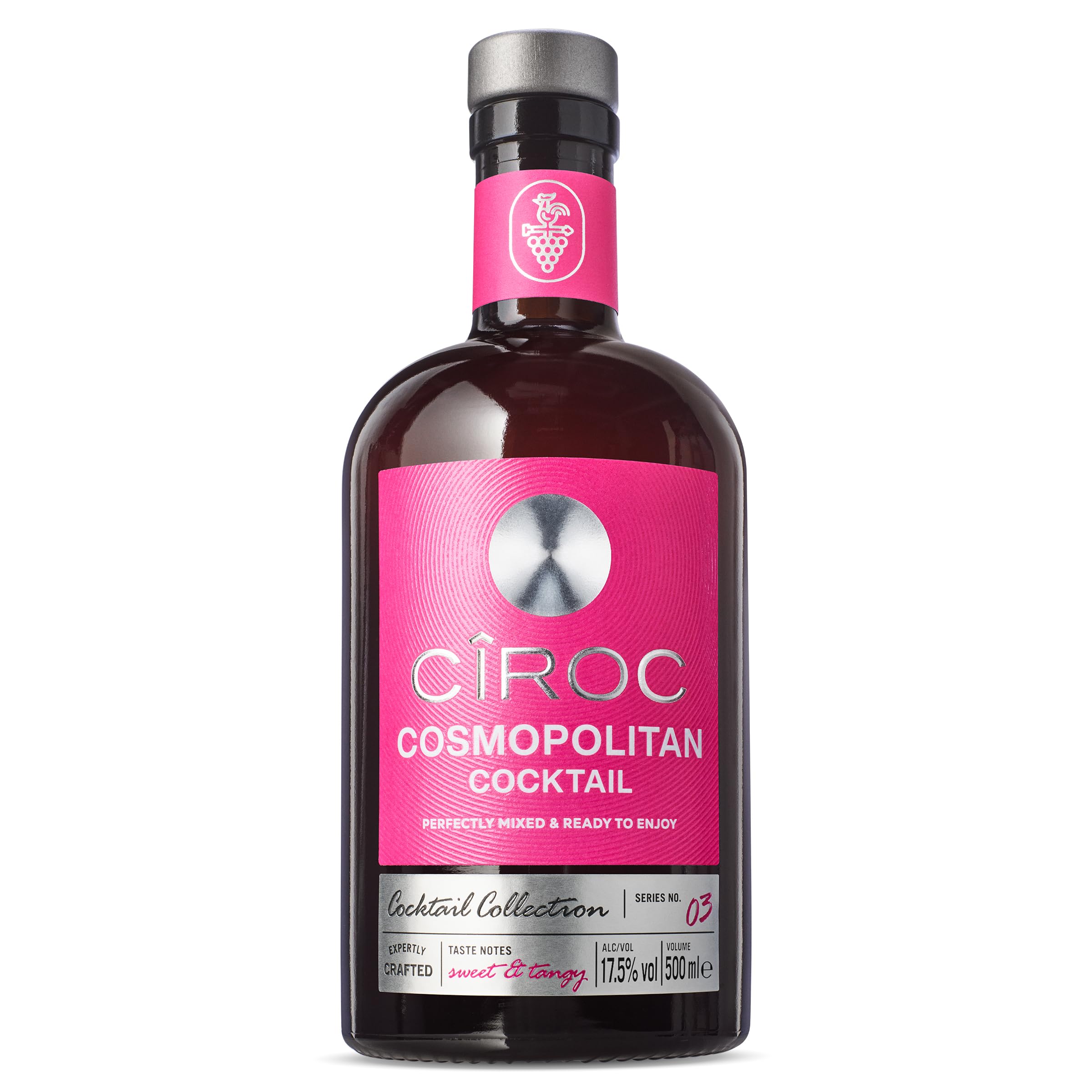 Cîroc Vodka Cosmopolitan Cocktail Drink, 17,5% Vol, 500ml Einzelflasche