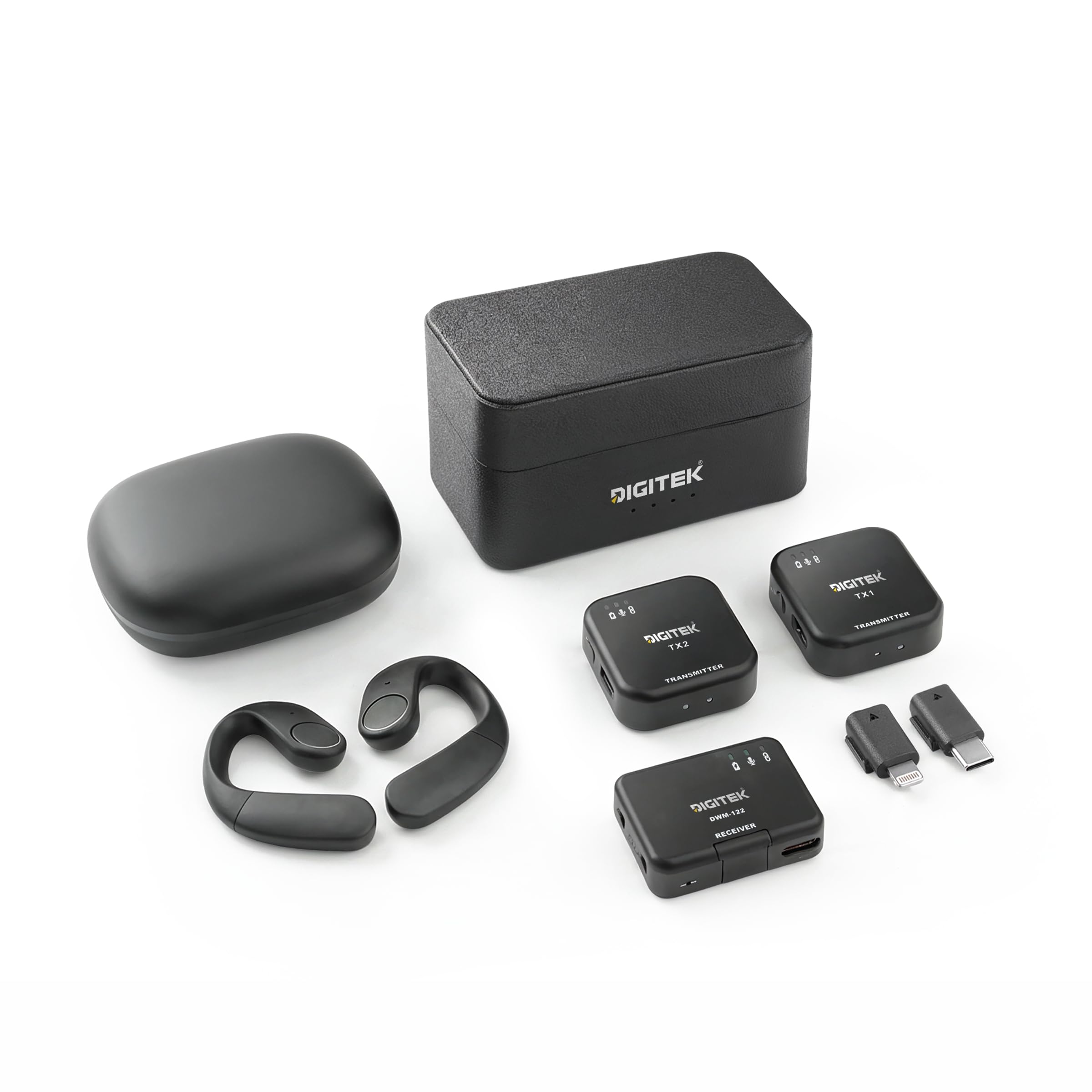 Digitek (DWM 122 2 in 1 Wireless Microphone System with Wireless Audio Monitoring for Smartphones & DSLR Cameras-image-32